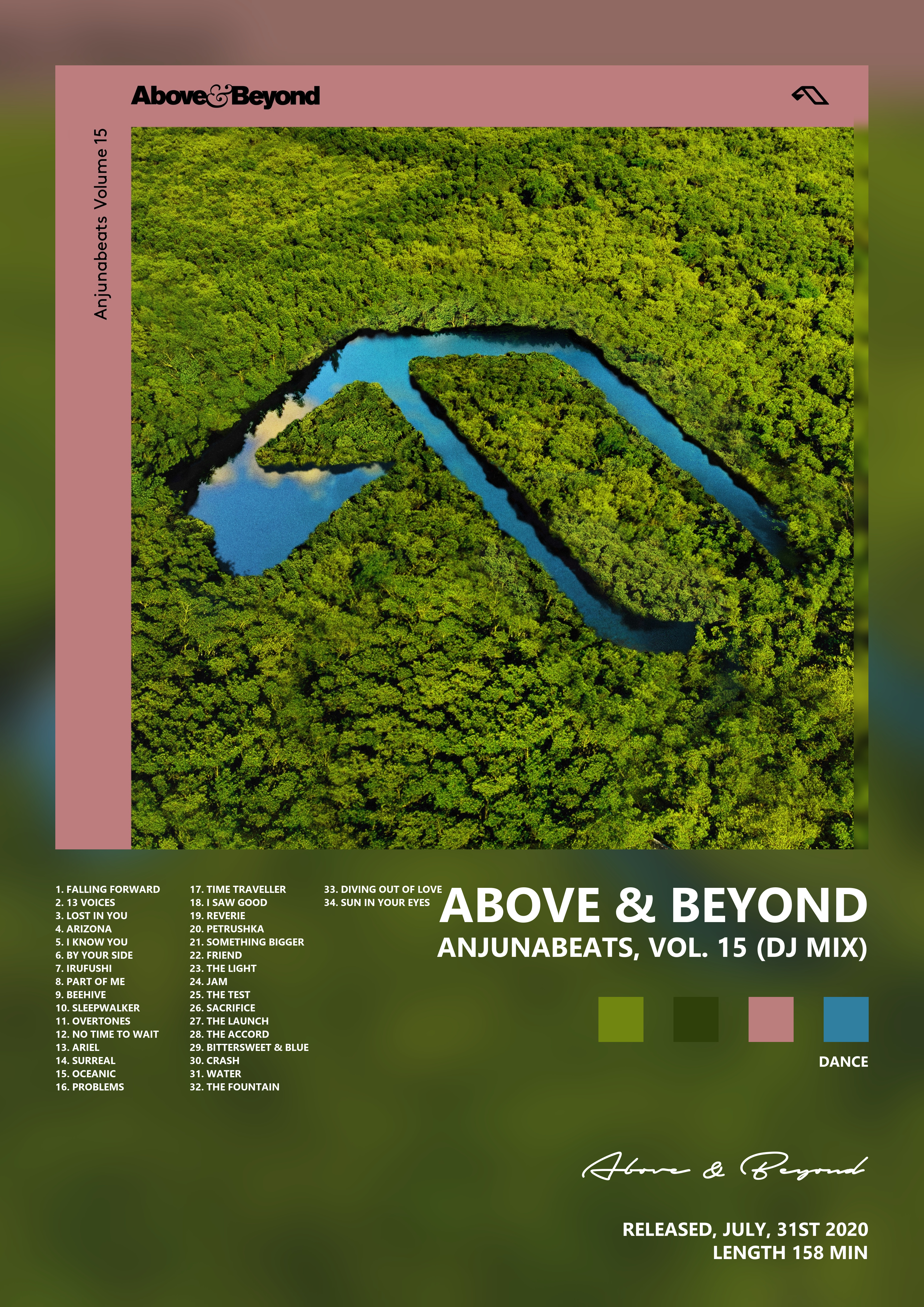 Music poster: Above Beyond - Anjunabeats Vol 15 DJ Mix