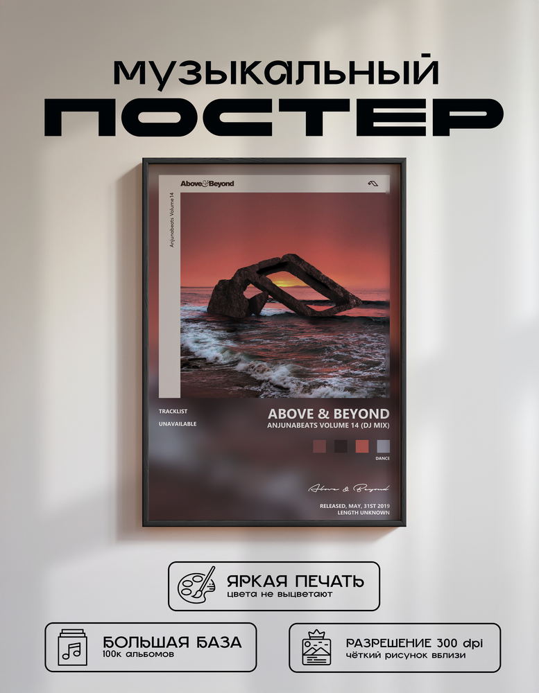 Music poster: Above Beyond - Anjunabeats Volume 14 DJ Mix