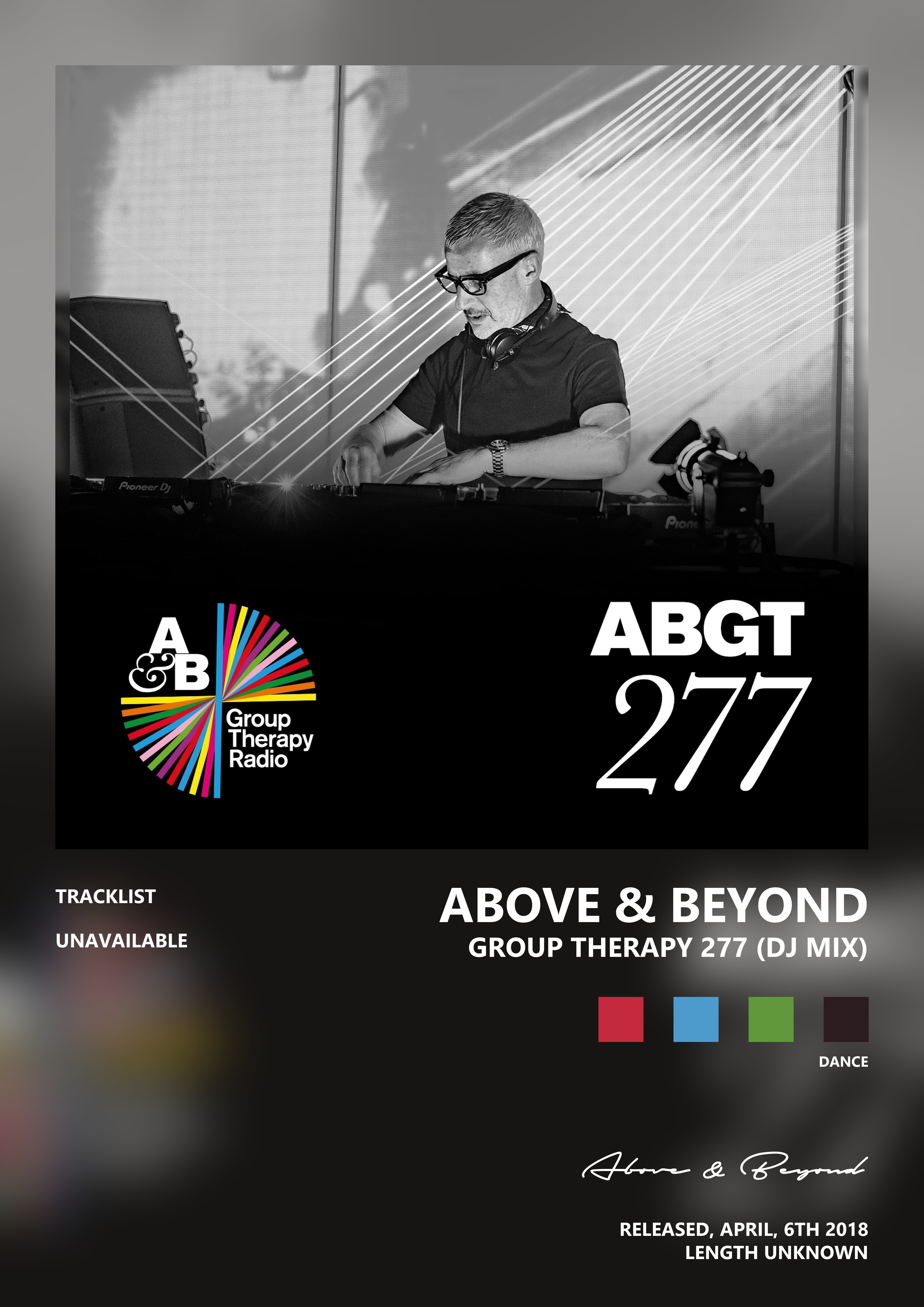 Music poster: Above Beyond - Group Therapy 277 DJ Mix