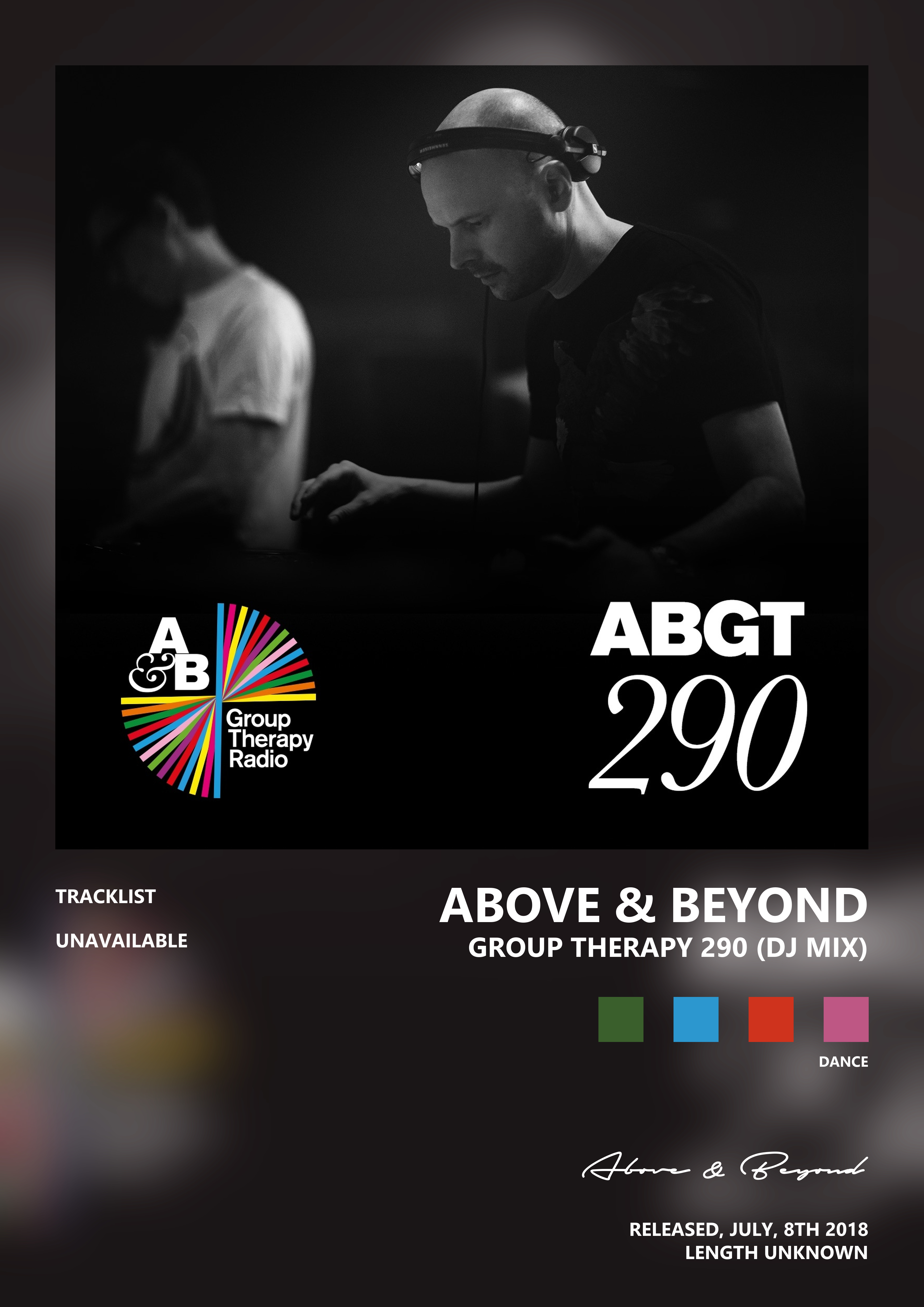 Music poster: Above Beyond - Group Therapy 290 DJ Mix