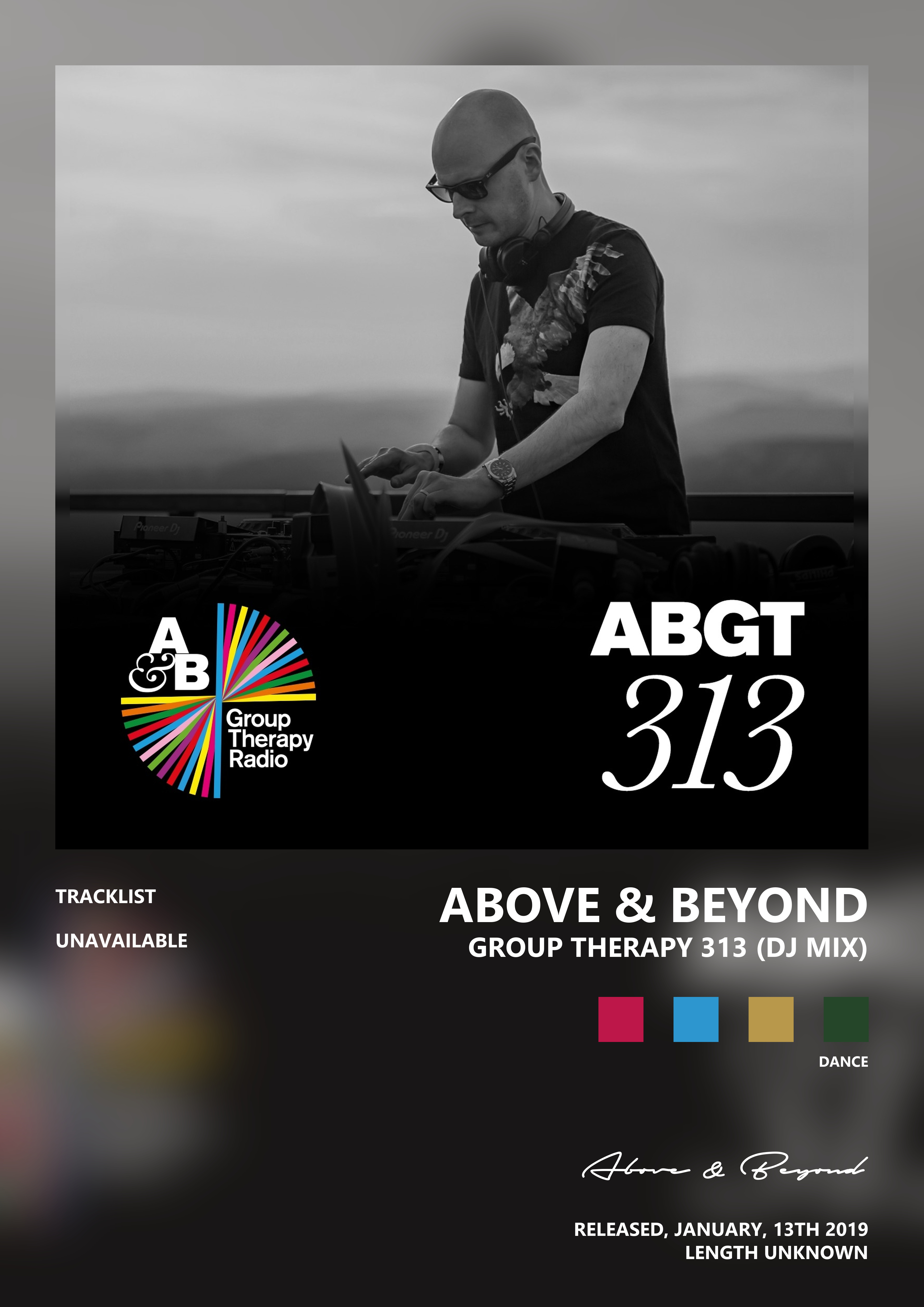 Music poster: Above Beyond - Group Therapy 313 DJ Mix