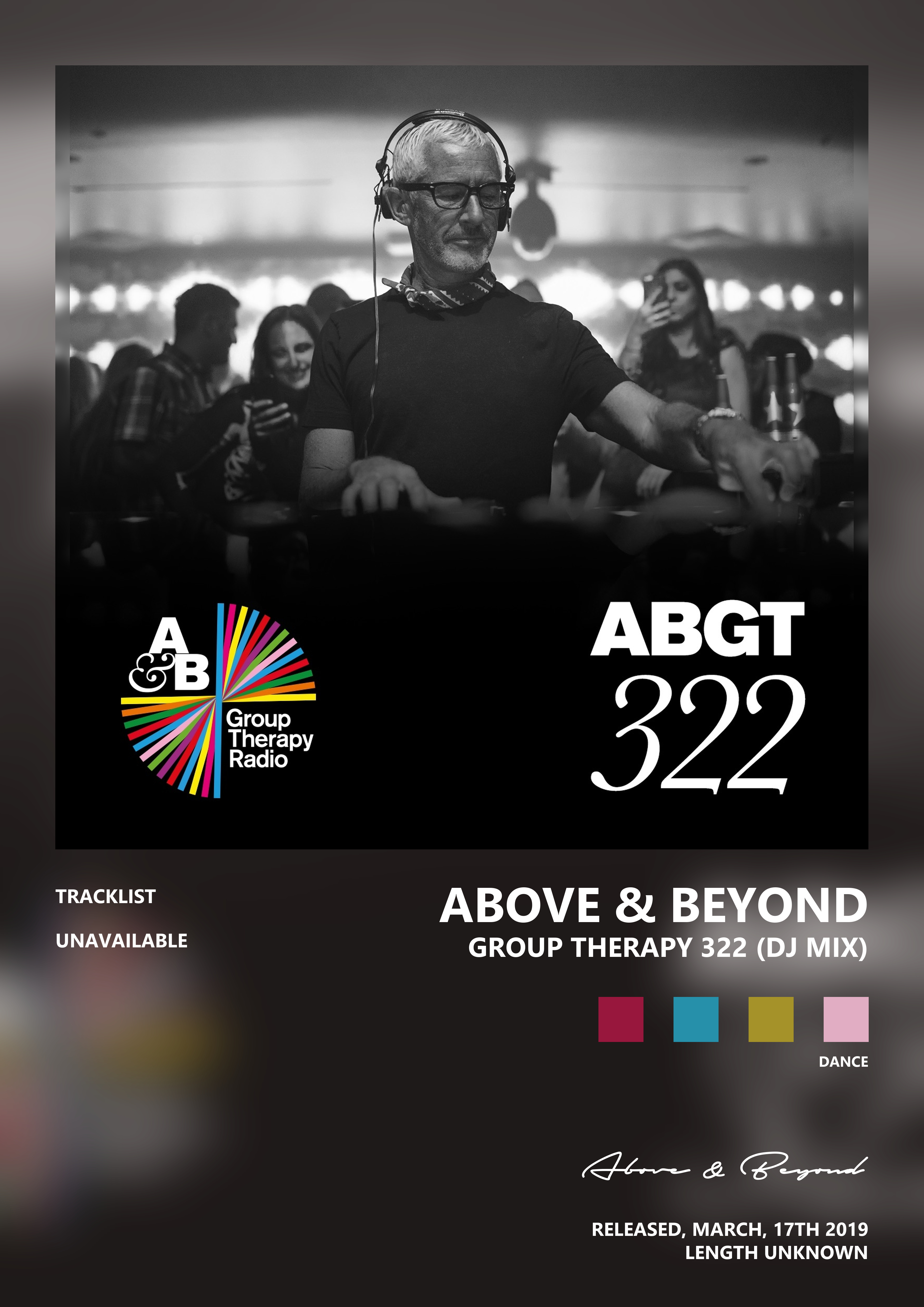 Music poster: Above Beyond - Group Therapy 322 DJ Mix
