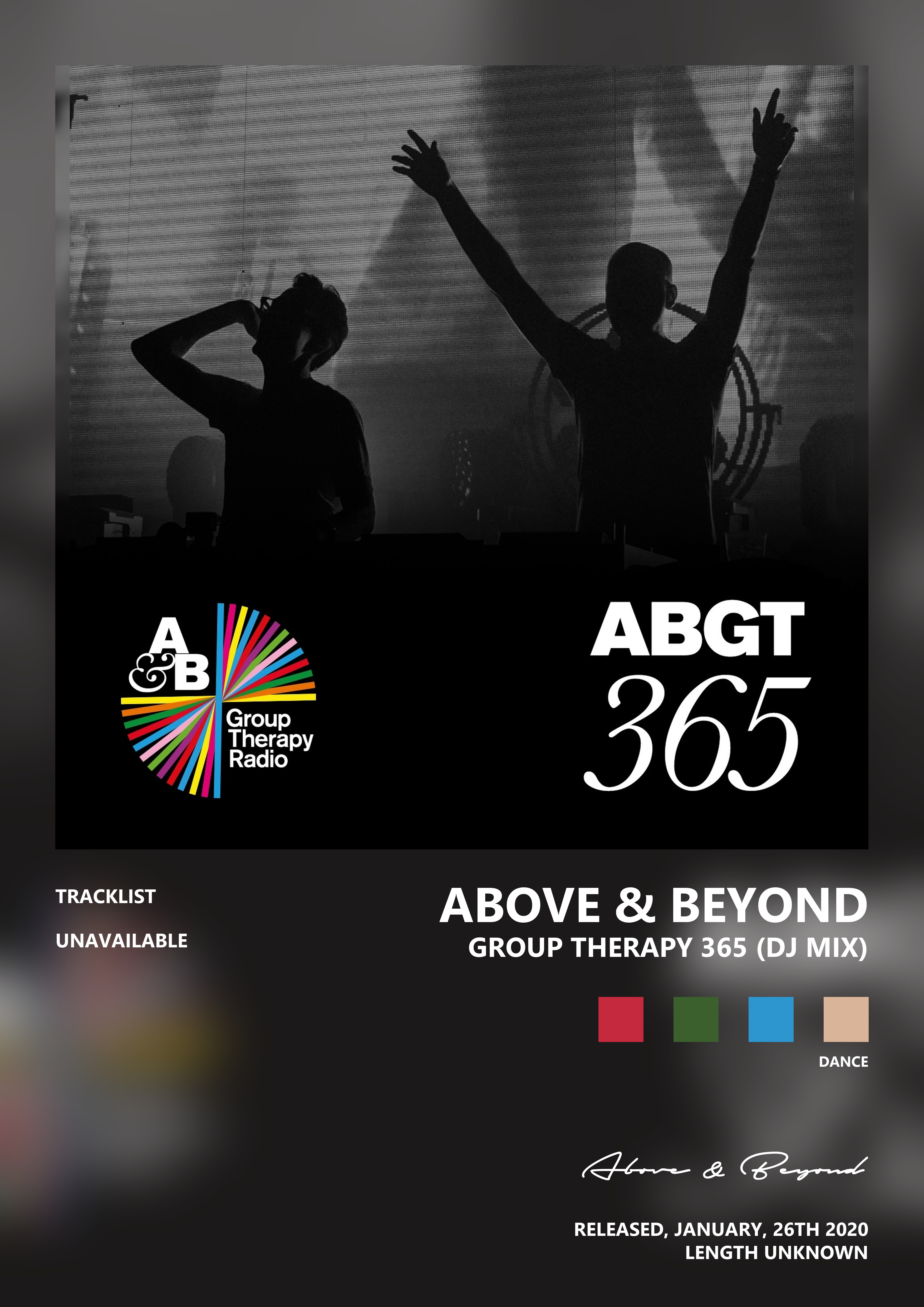 Music poster: Above Beyond - Group Therapy 365 DJ Mix