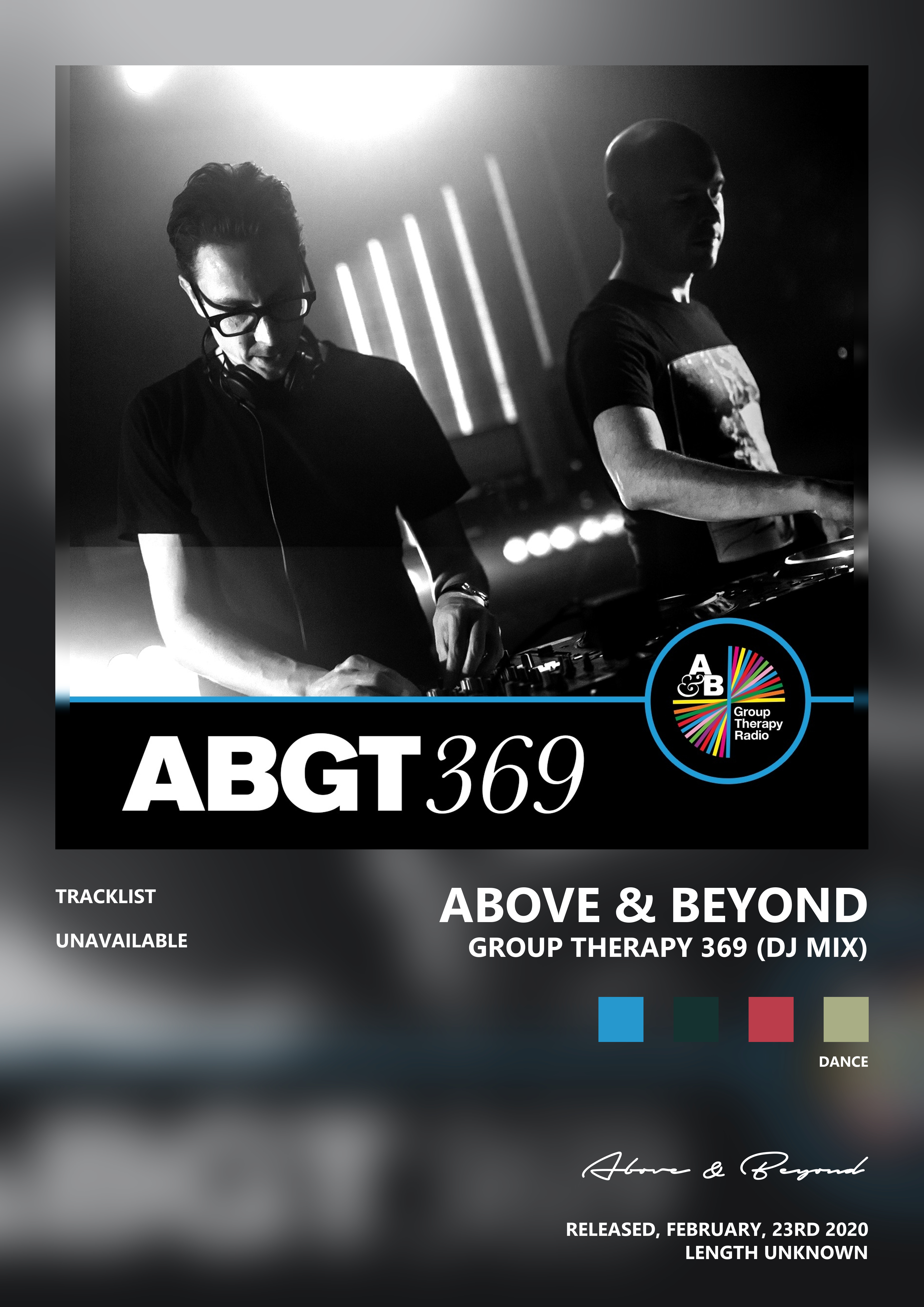 Music poster: Above Beyond - Group Therapy 369 DJ Mix