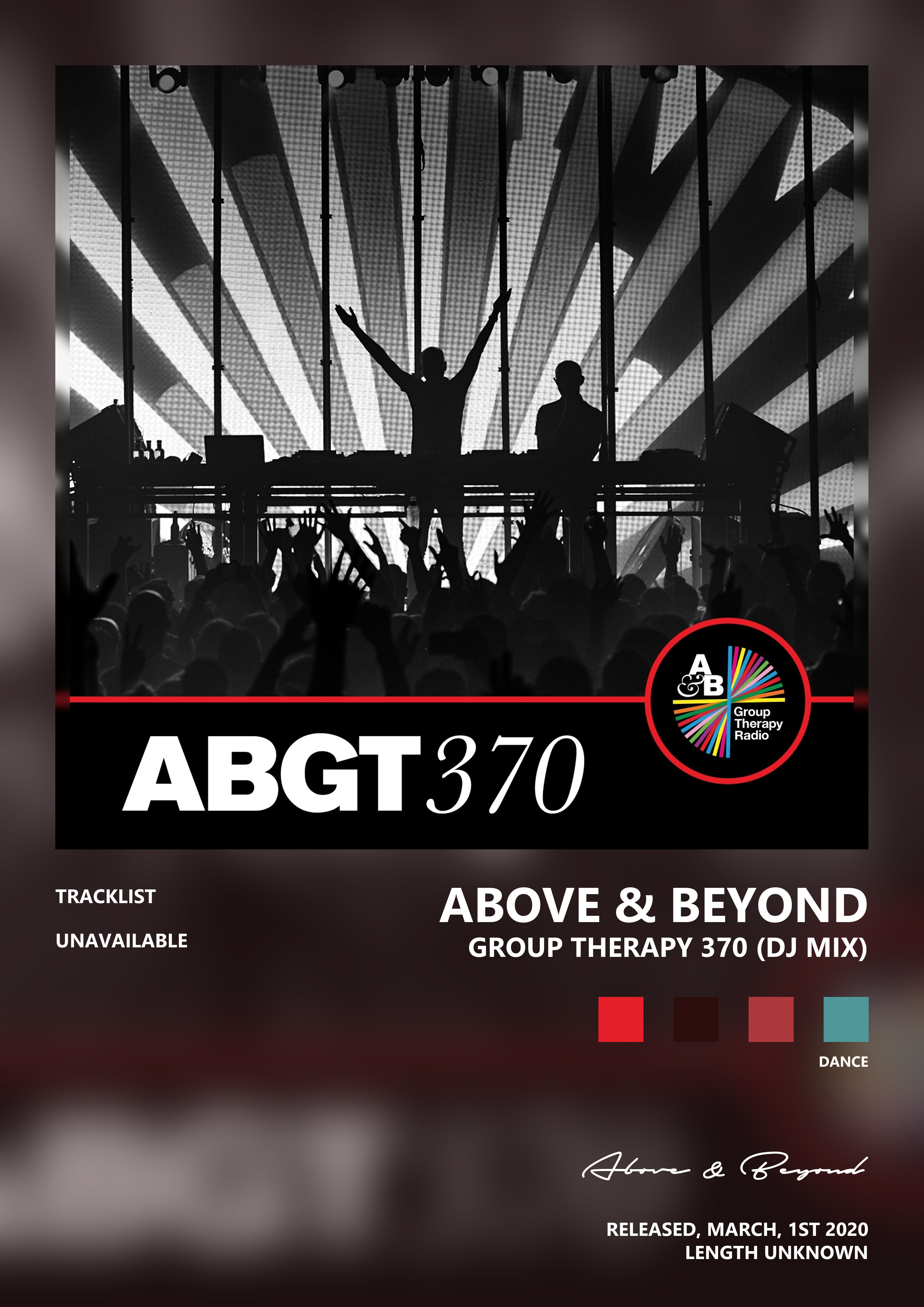 Music poster: Above Beyond - Group Therapy 370 DJ Mix