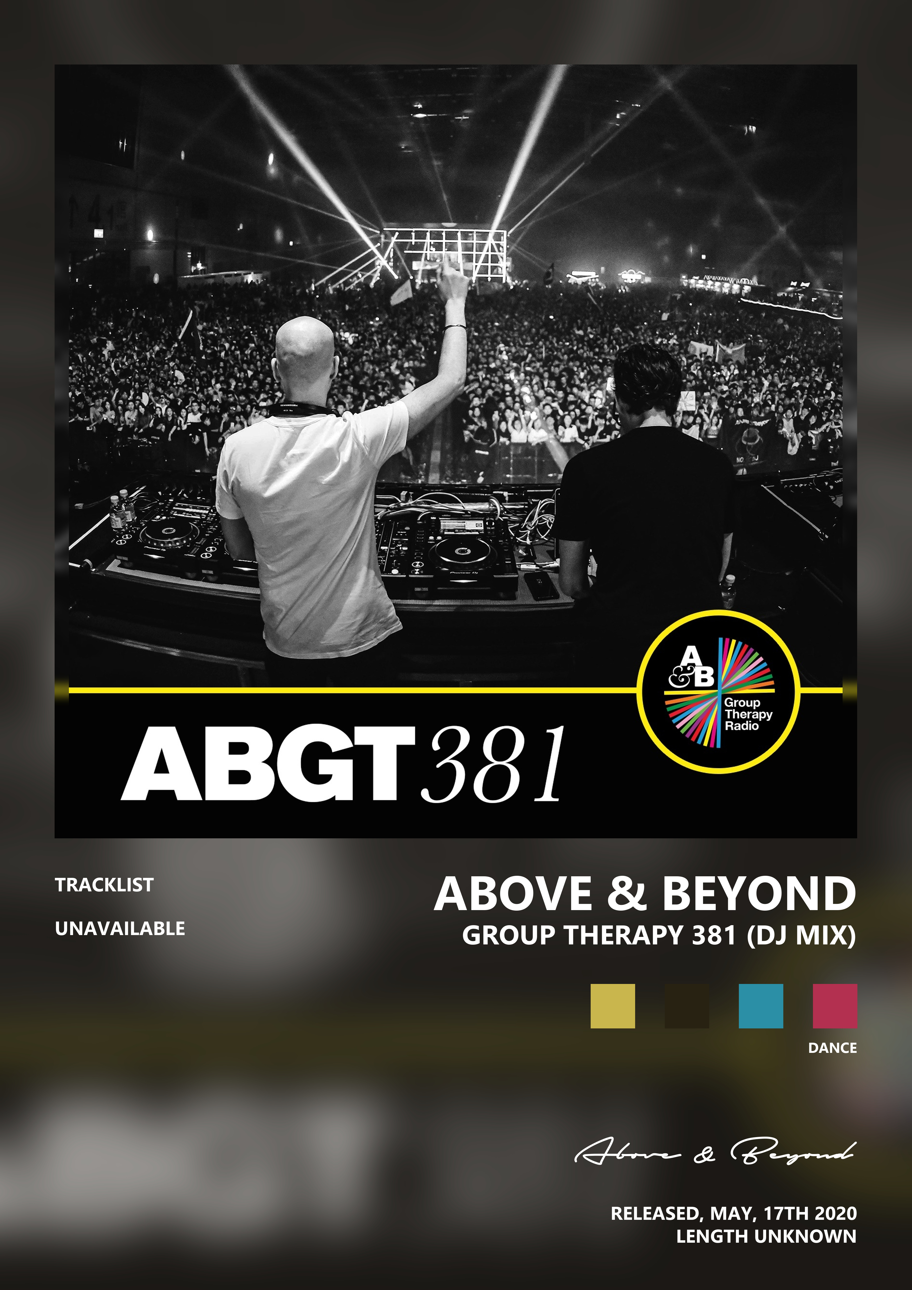 Music poster: Above Beyond - Group Therapy 381 DJ Mix