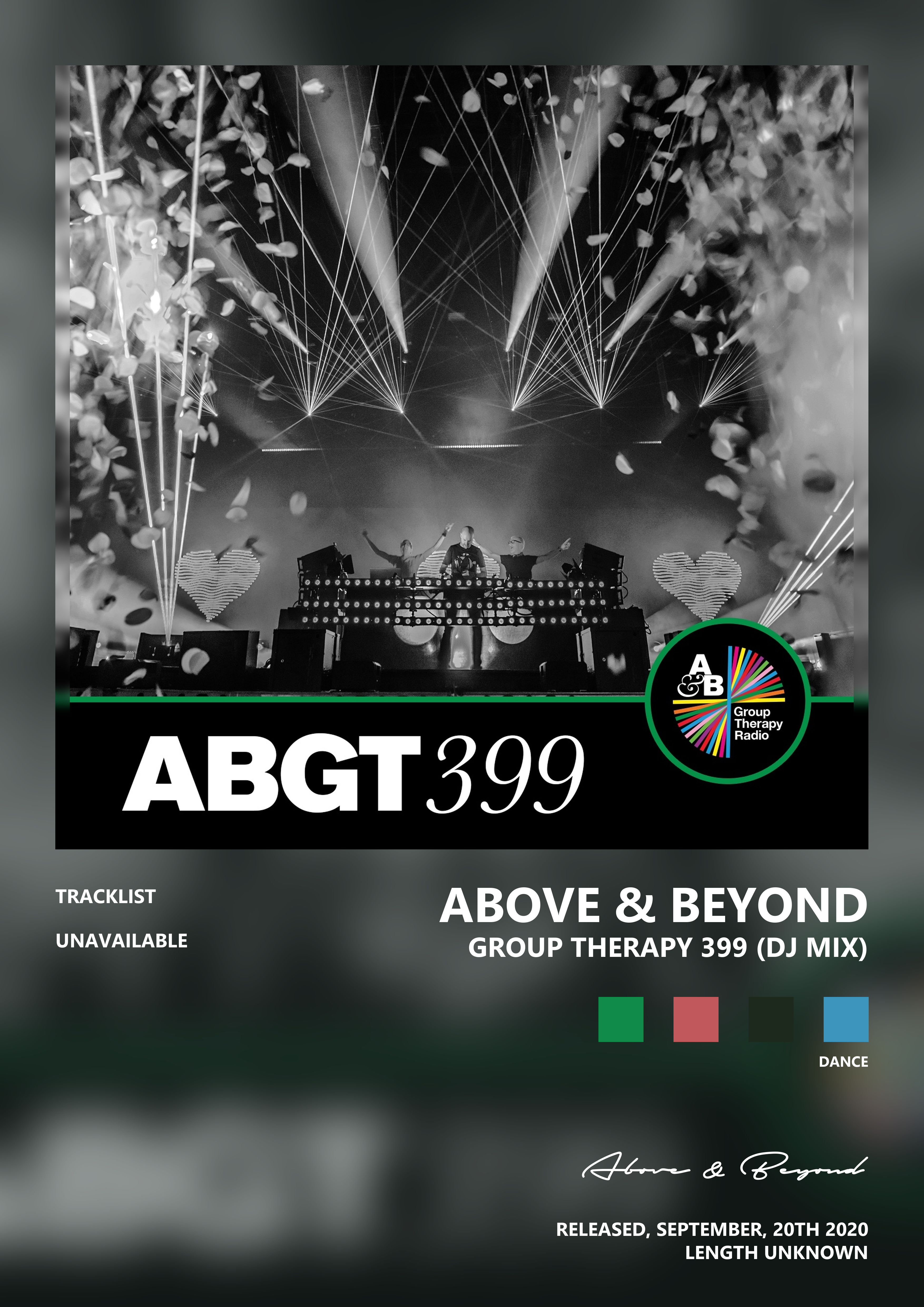 Music poster: Above Beyond - Group Therapy 399 DJ Mix