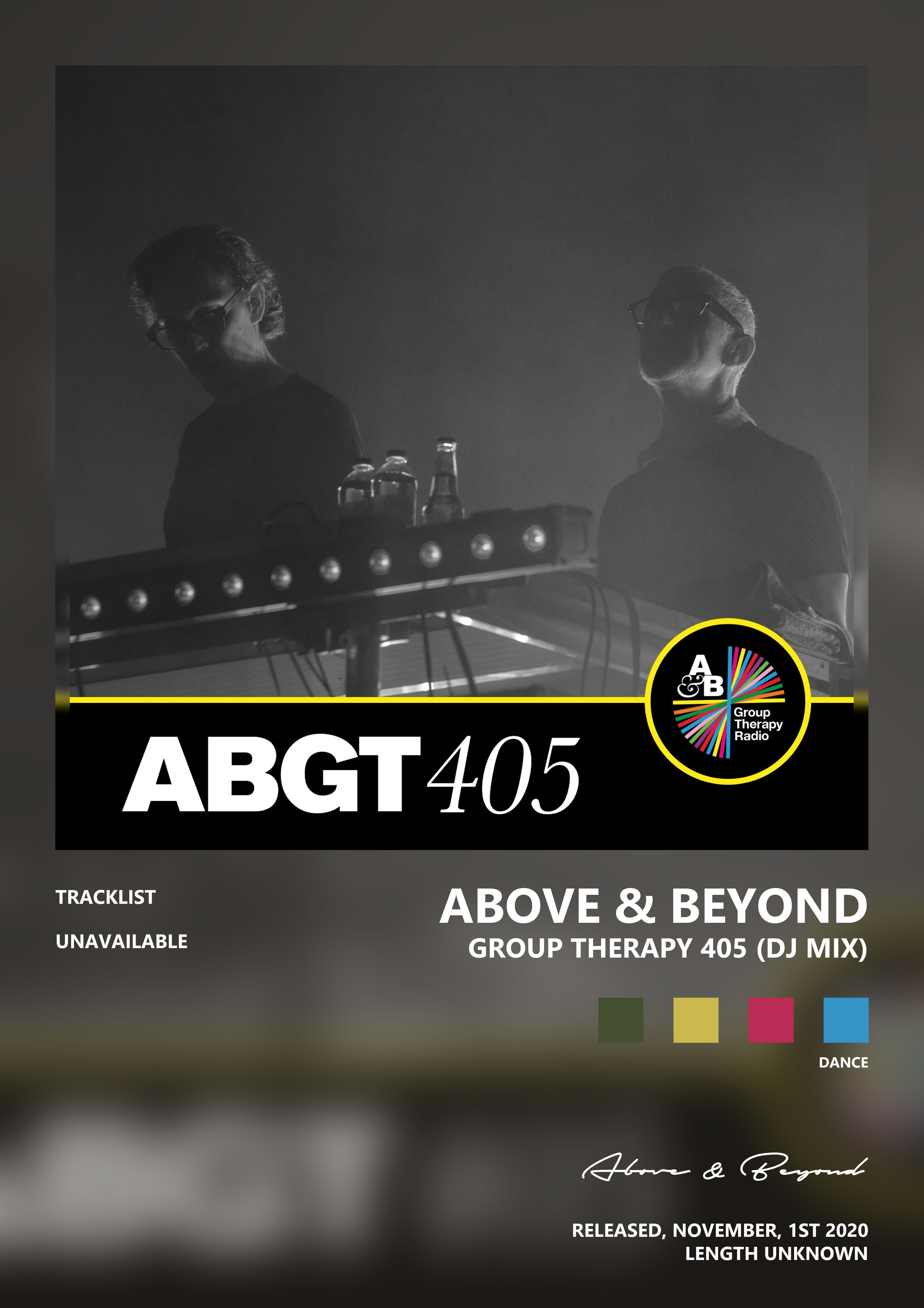 Music poster: Above Beyond - Group Therapy 405 DJ Mix