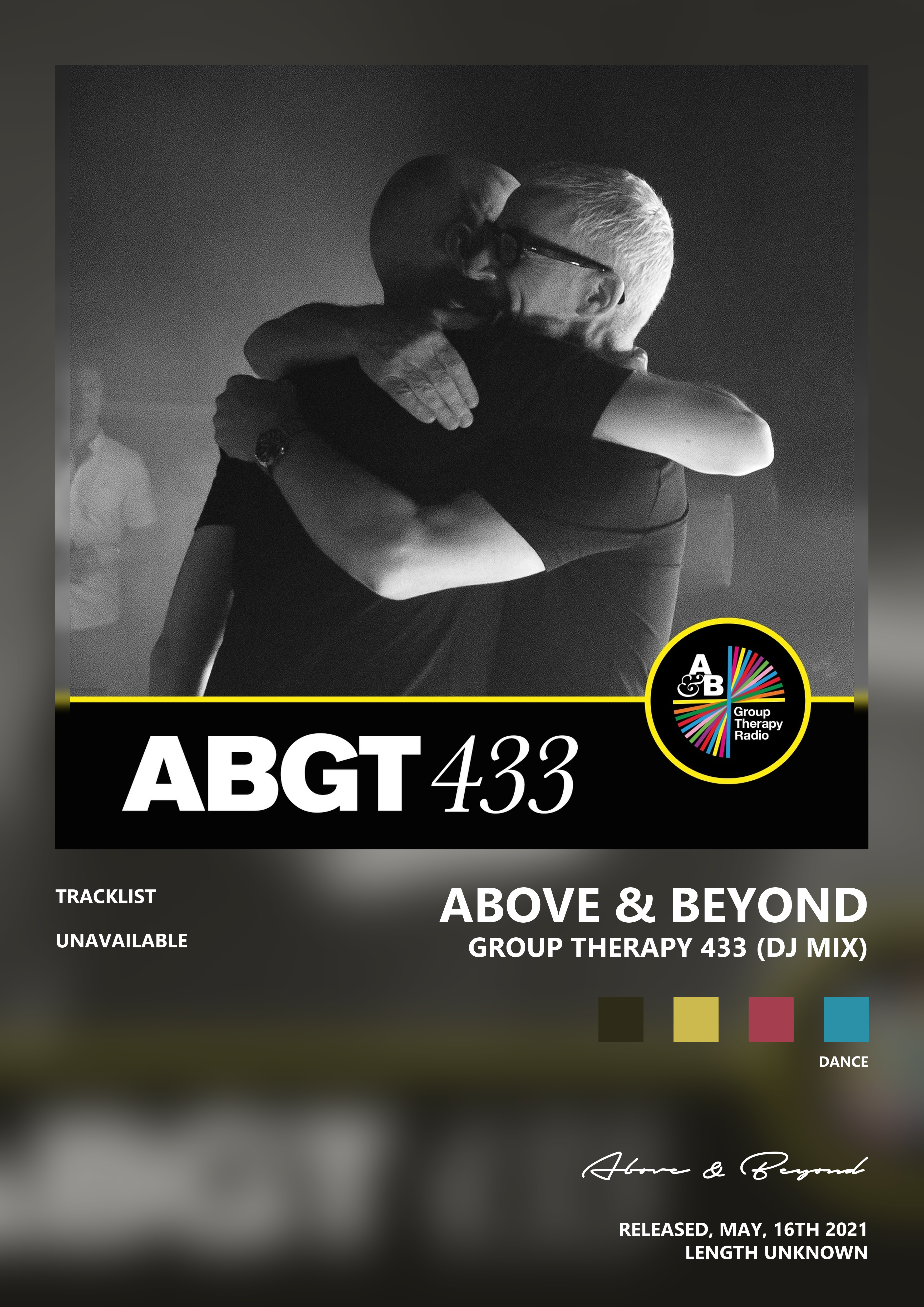 Music poster: Above Beyond - Group Therapy 433 DJ Mix