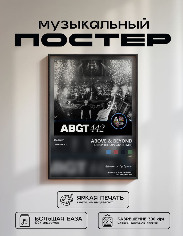 Music poster: Above Beyond - Group Therapy 442 DJ Mix