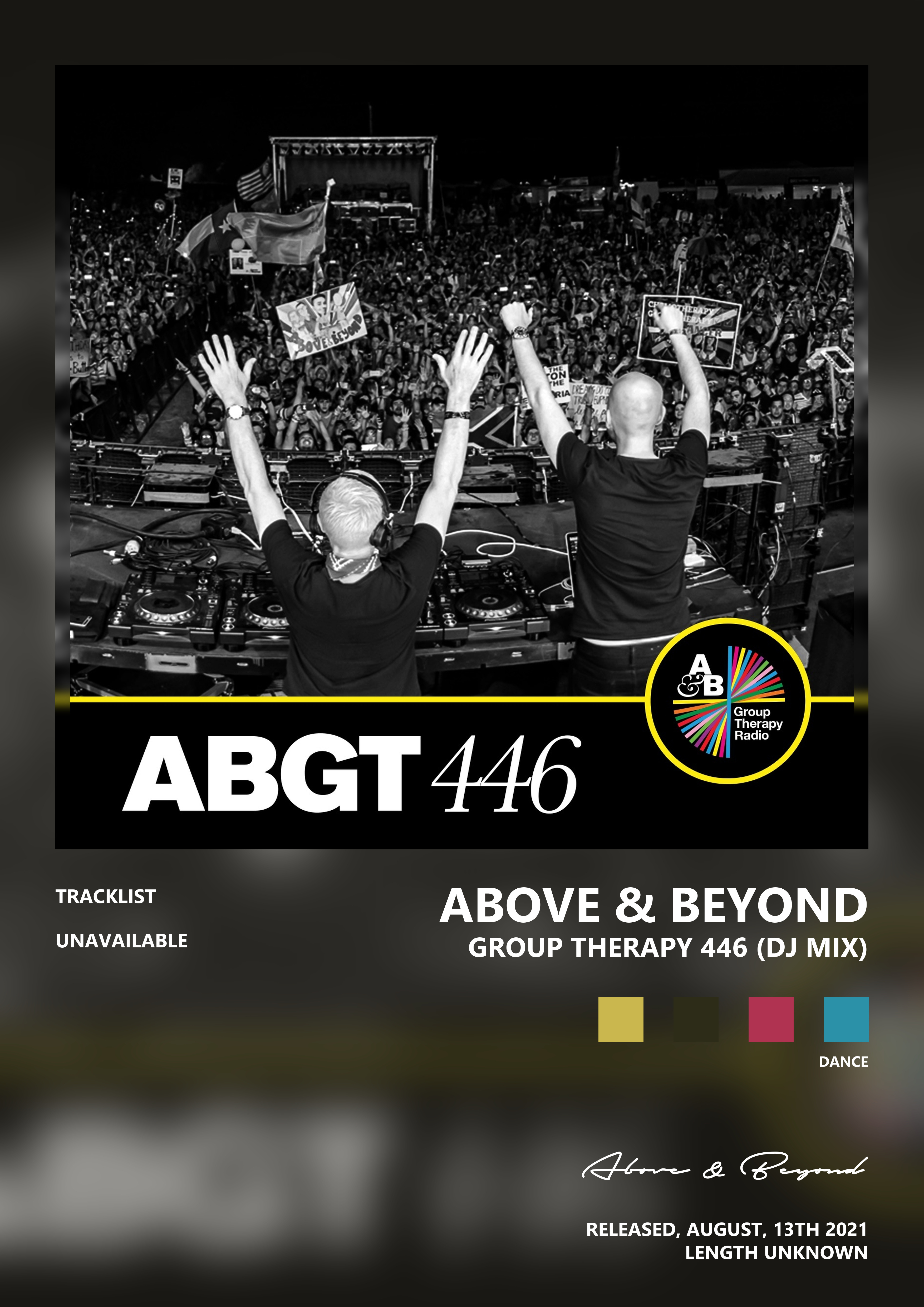 Music poster: Above Beyond - Group Therapy 446 DJ Mix