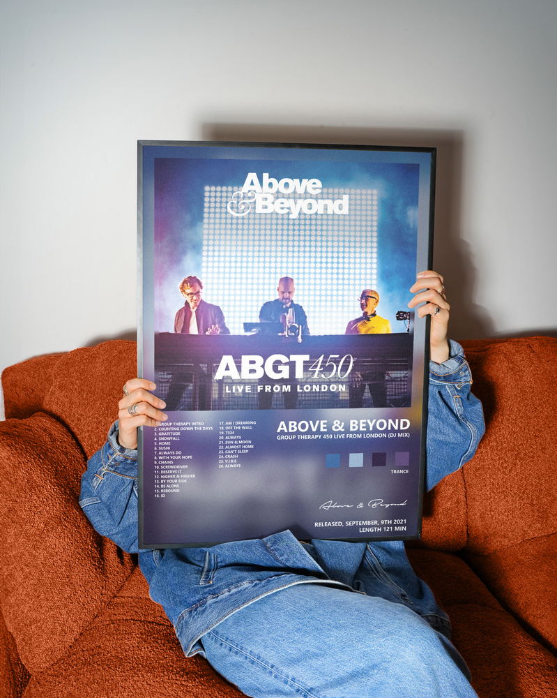 Music poster: Above Beyond - Group Therapy 450 Live from London DJ Mix