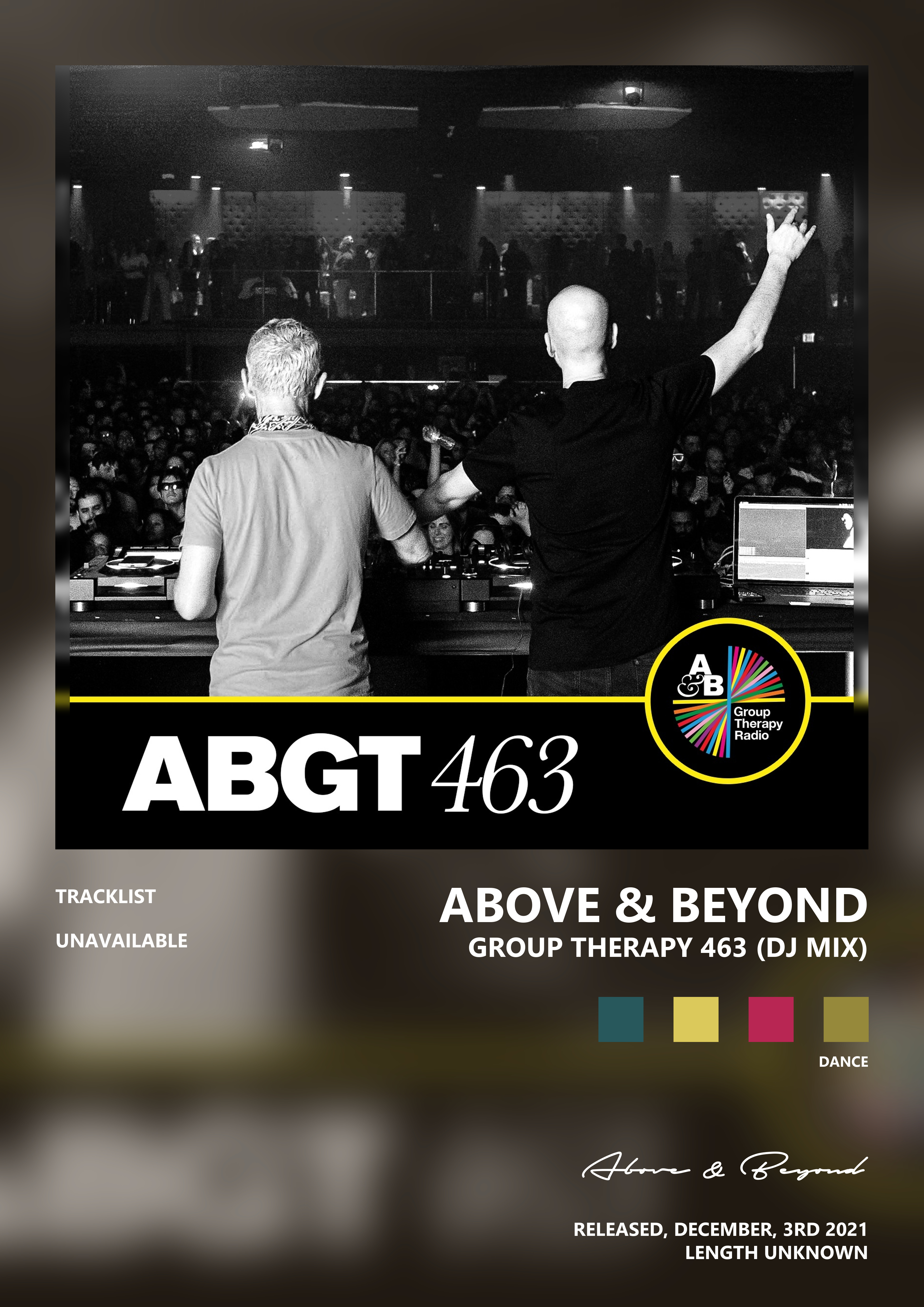 Music poster: Above Beyond - Group Therapy 463 DJ Mix