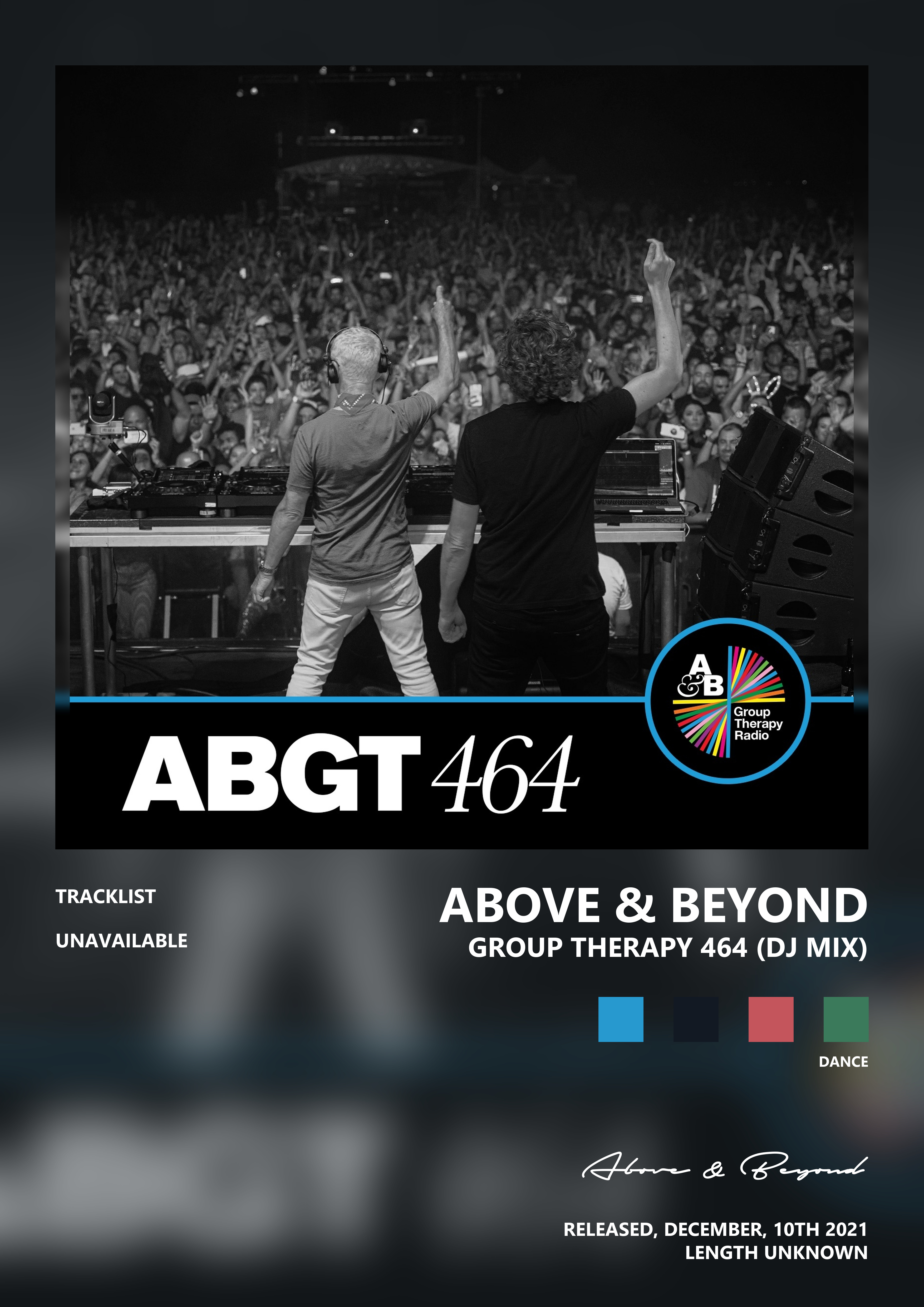 Music poster: Above Beyond - Group Therapy 464 DJ Mix