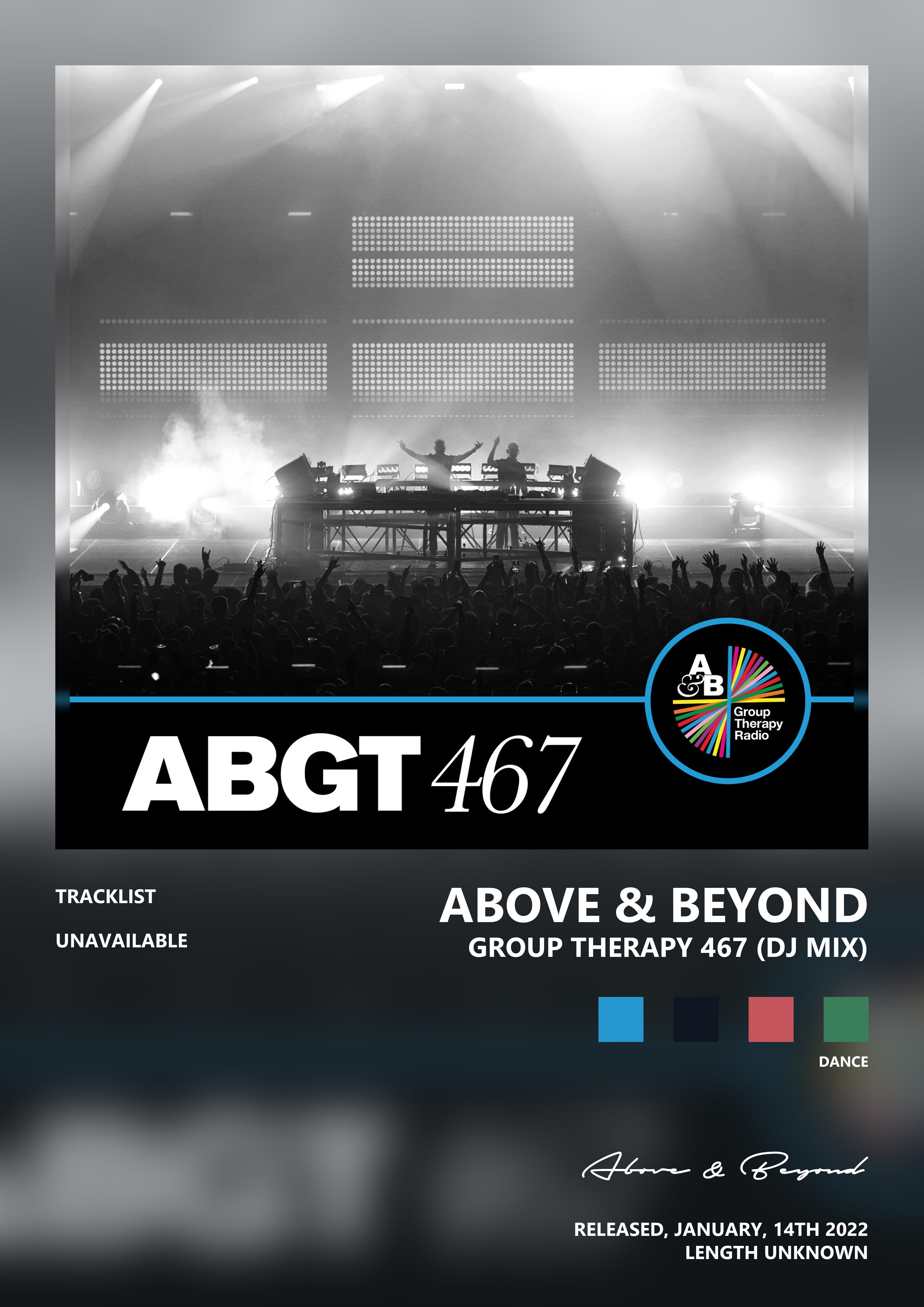 Music poster: Above Beyond - Group Therapy 467 DJ Mix