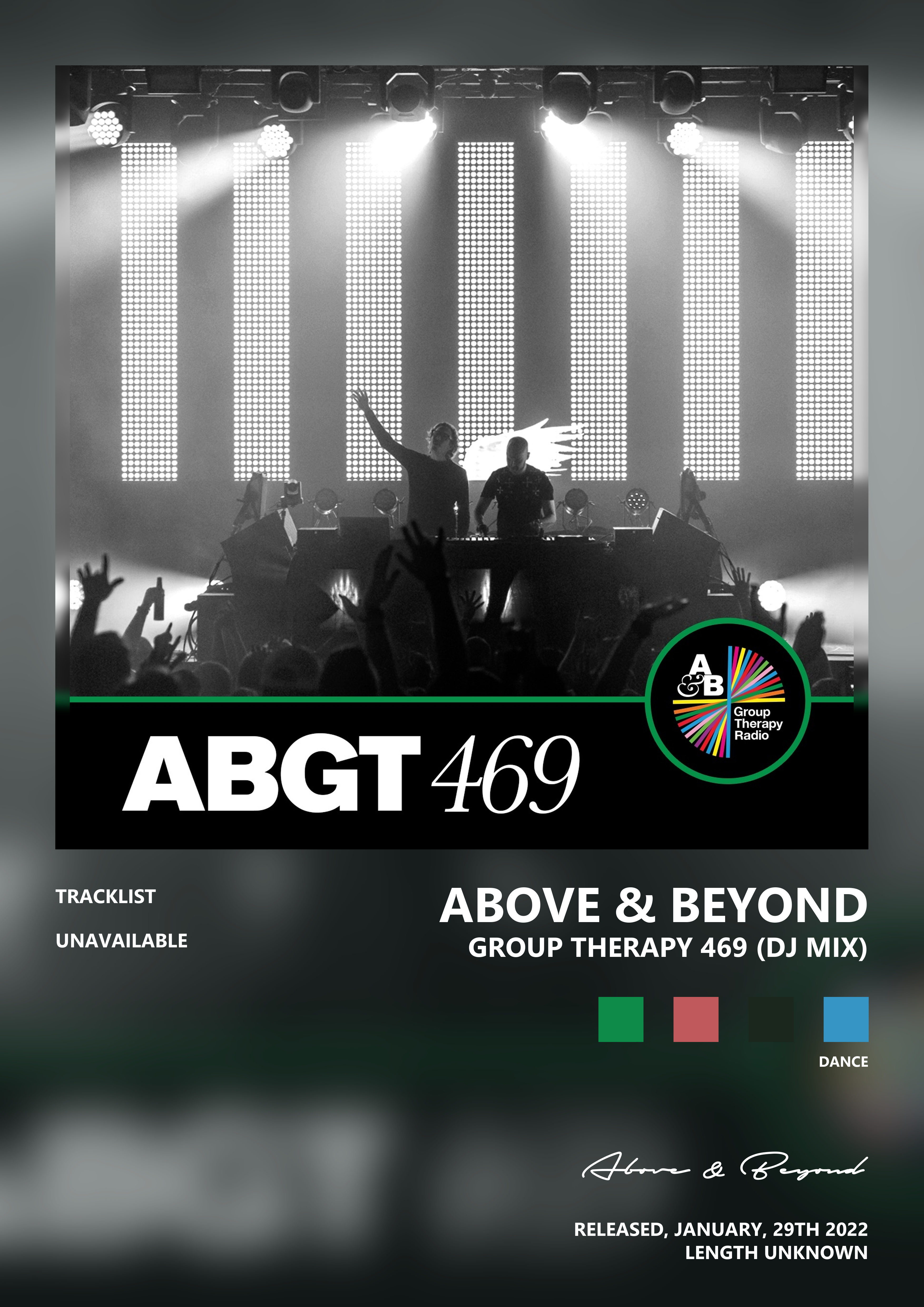 Music poster: Above Beyond - Group Therapy 469 DJ Mix