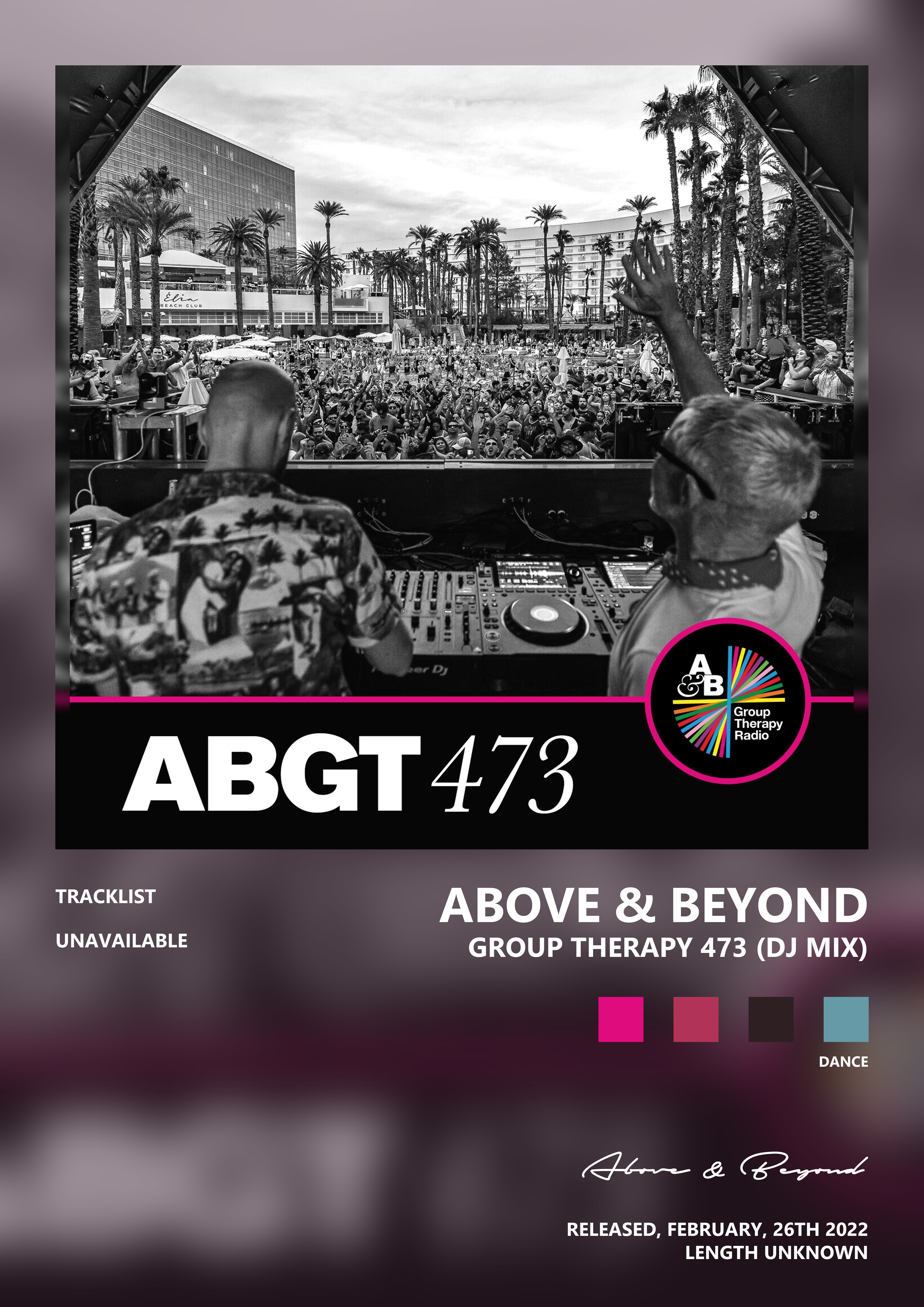 Music poster: Above Beyond - Group Therapy 473 DJ Mix