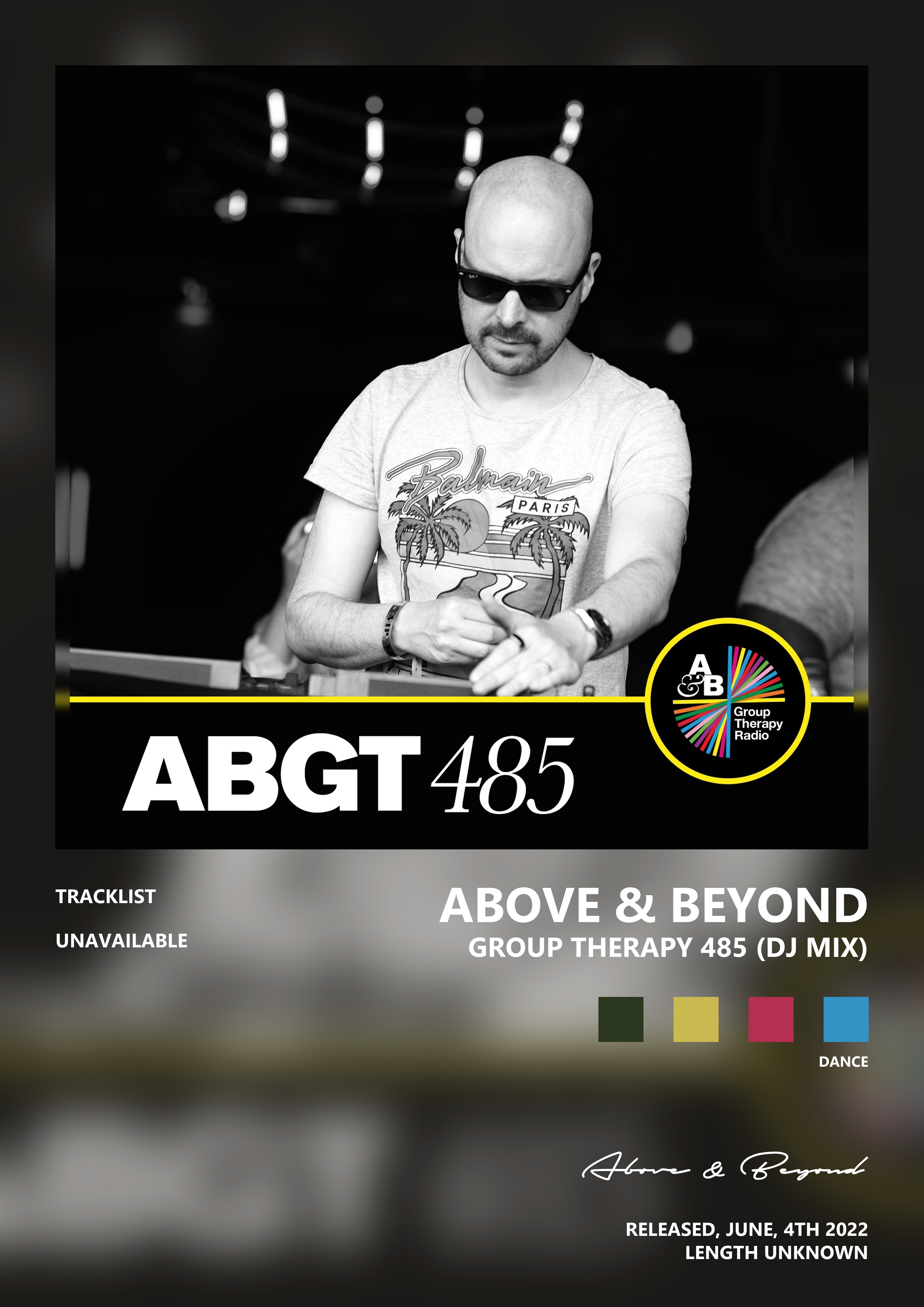 Music poster: Above Beyond - Group Therapy 485 DJ Mix