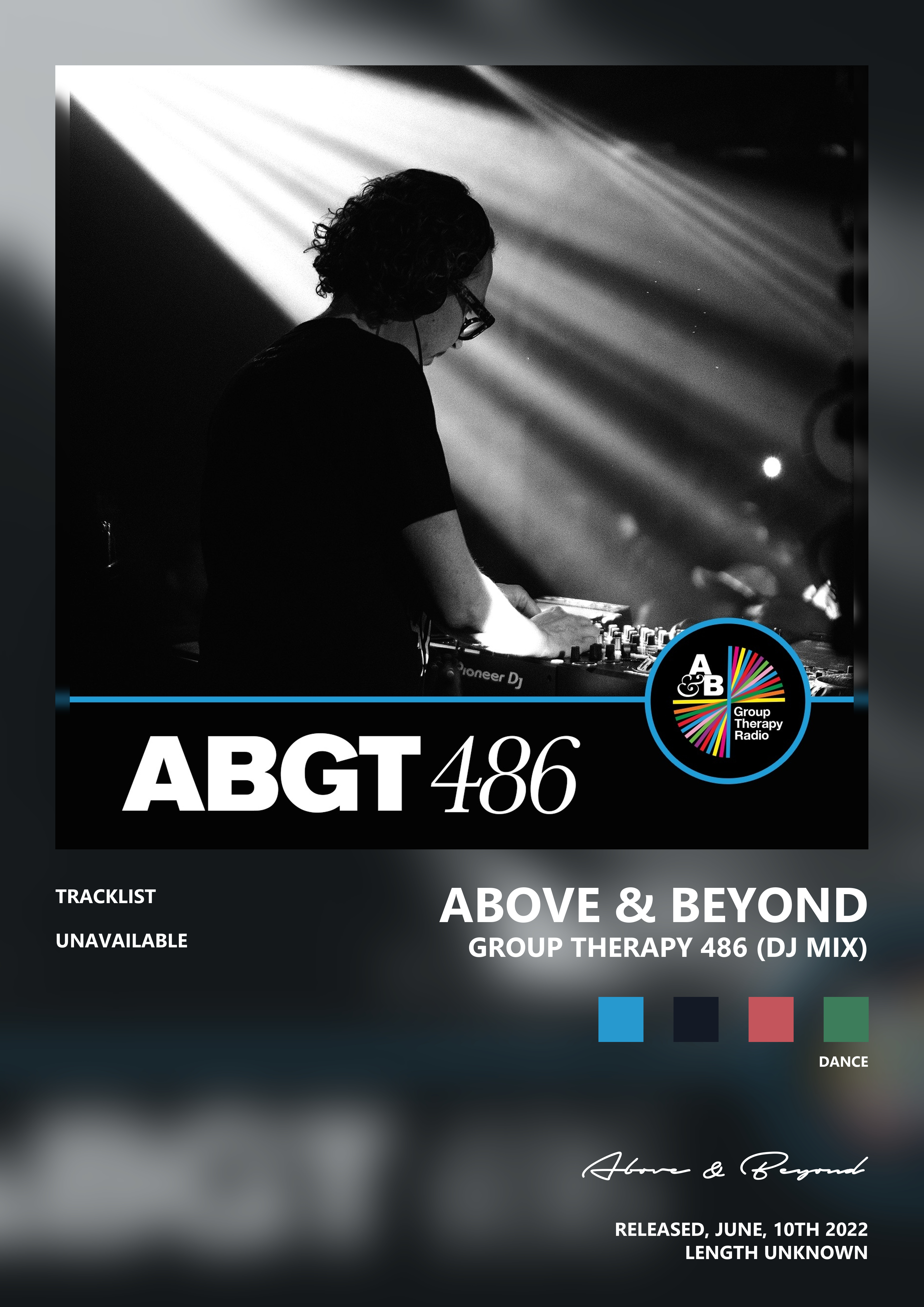 Music poster: Above Beyond - Group Therapy 486 DJ Mix