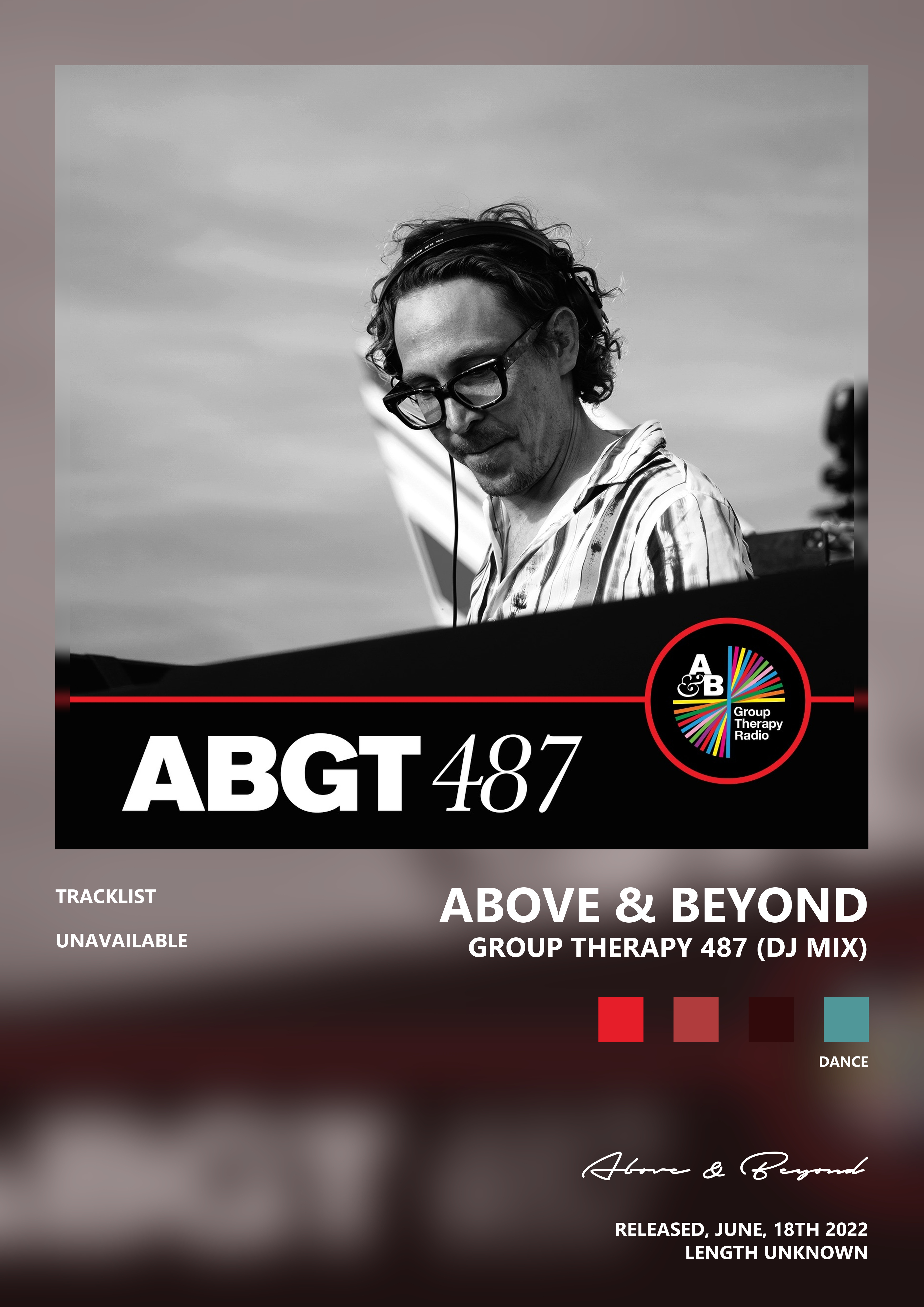 Music poster: Above Beyond - Group Therapy 487 DJ Mix