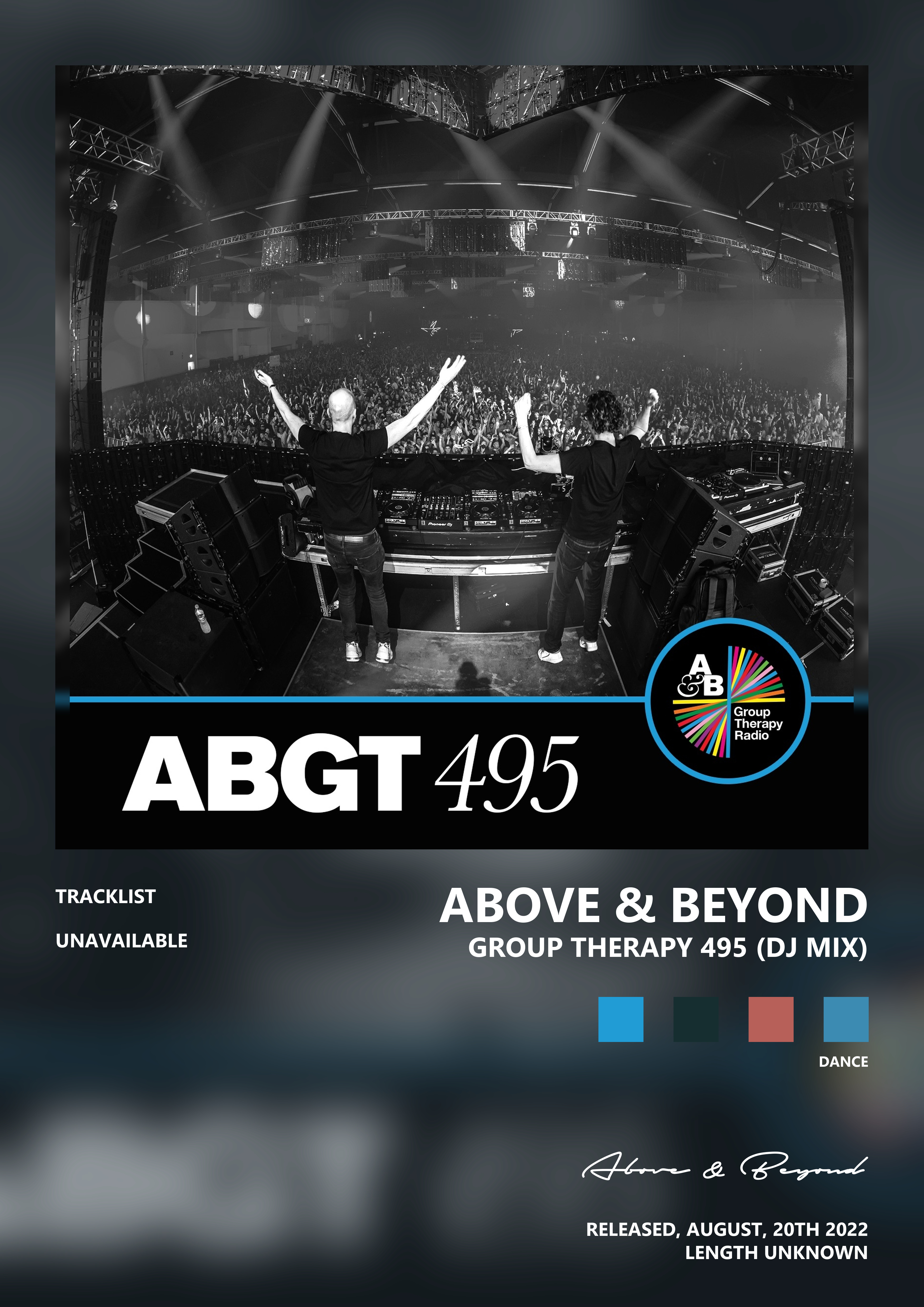 Music poster: Above Beyond - Group Therapy 495 DJ Mix