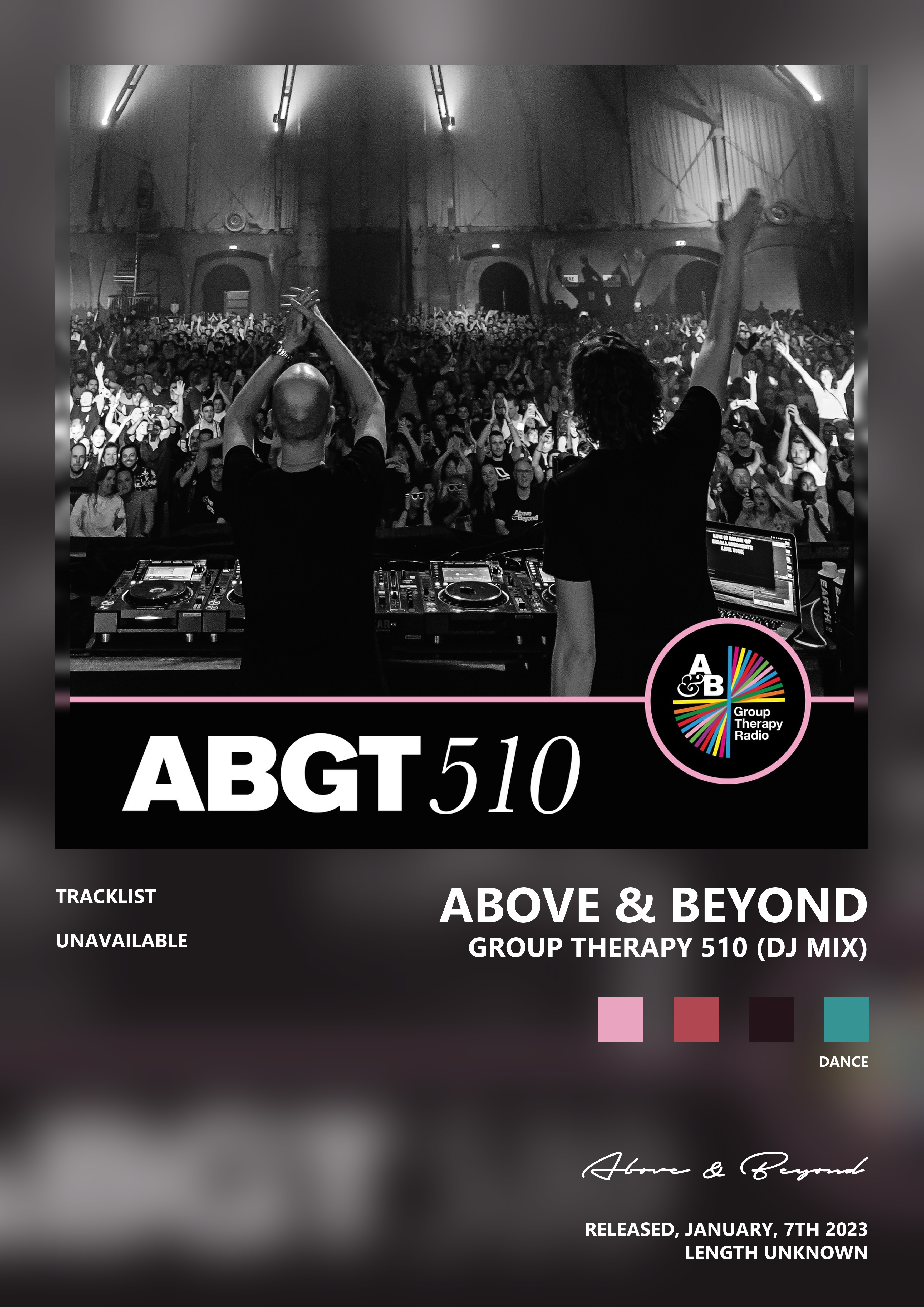 Music poster: Above Beyond - Group Therapy 510 DJ Mix