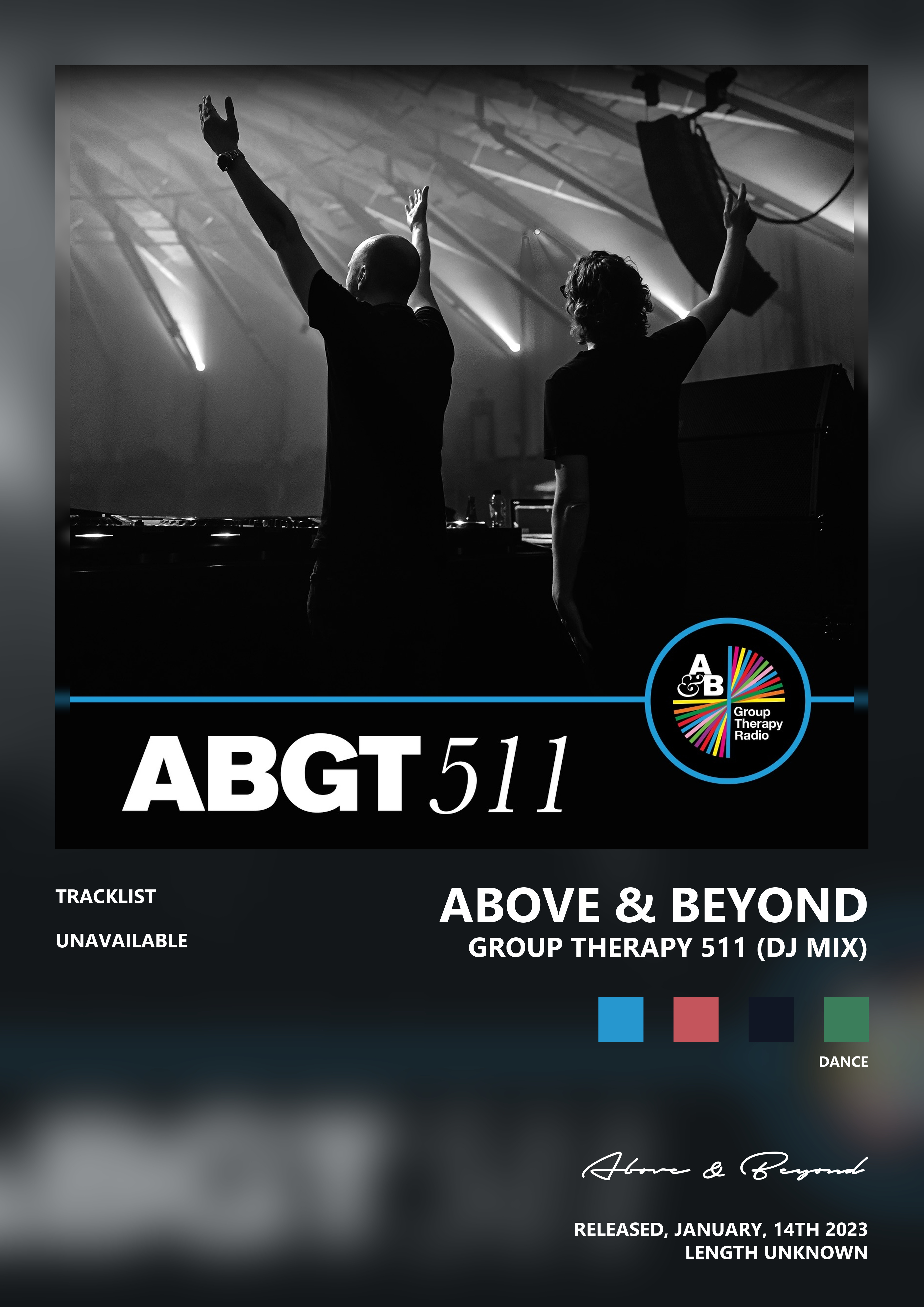 Music poster: Above Beyond - Group Therapy 511 DJ Mix