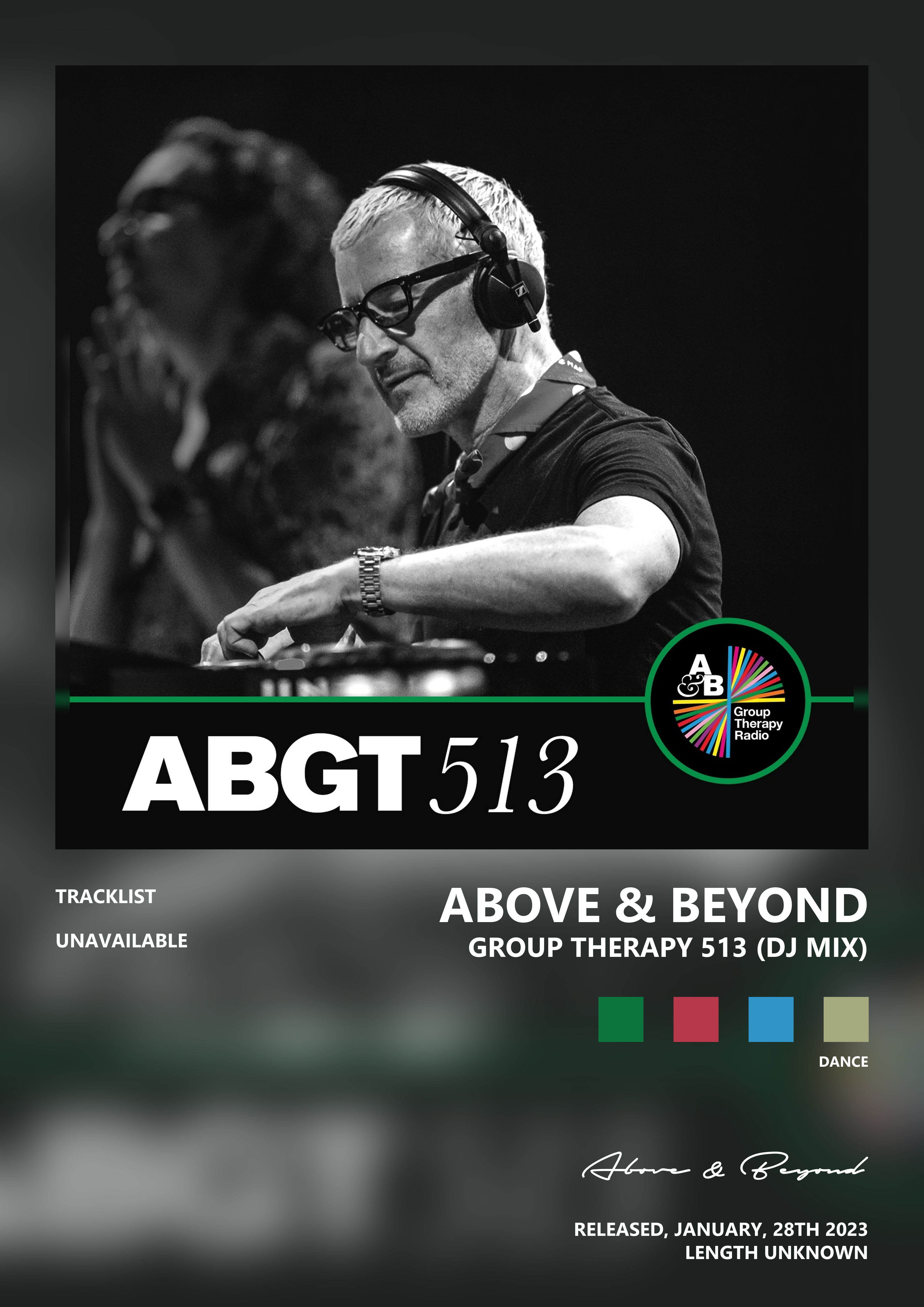 Music poster: Above Beyond - Group Therapy 513 DJ Mix