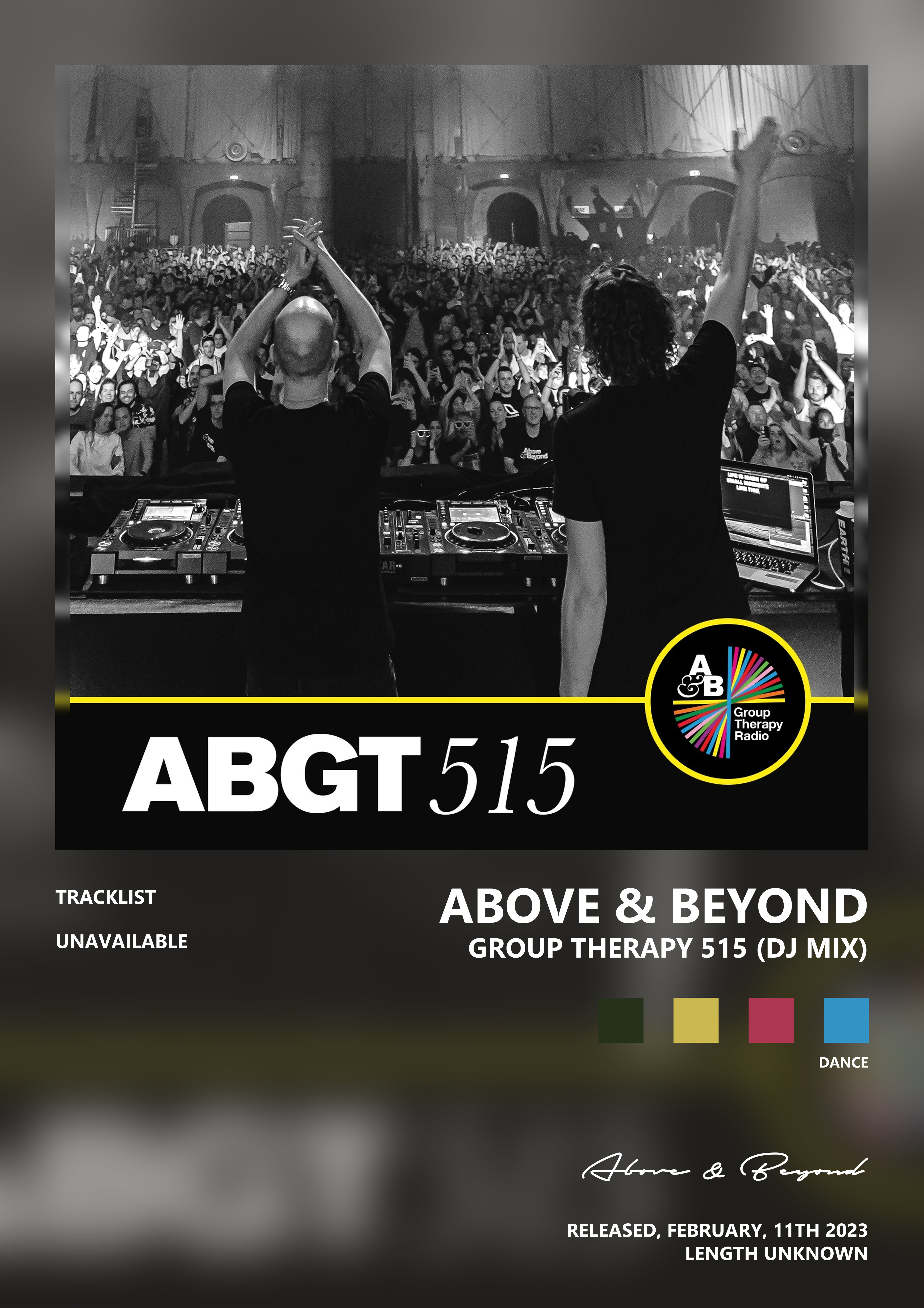 Music poster: Above Beyond - Group Therapy 515 DJ Mix