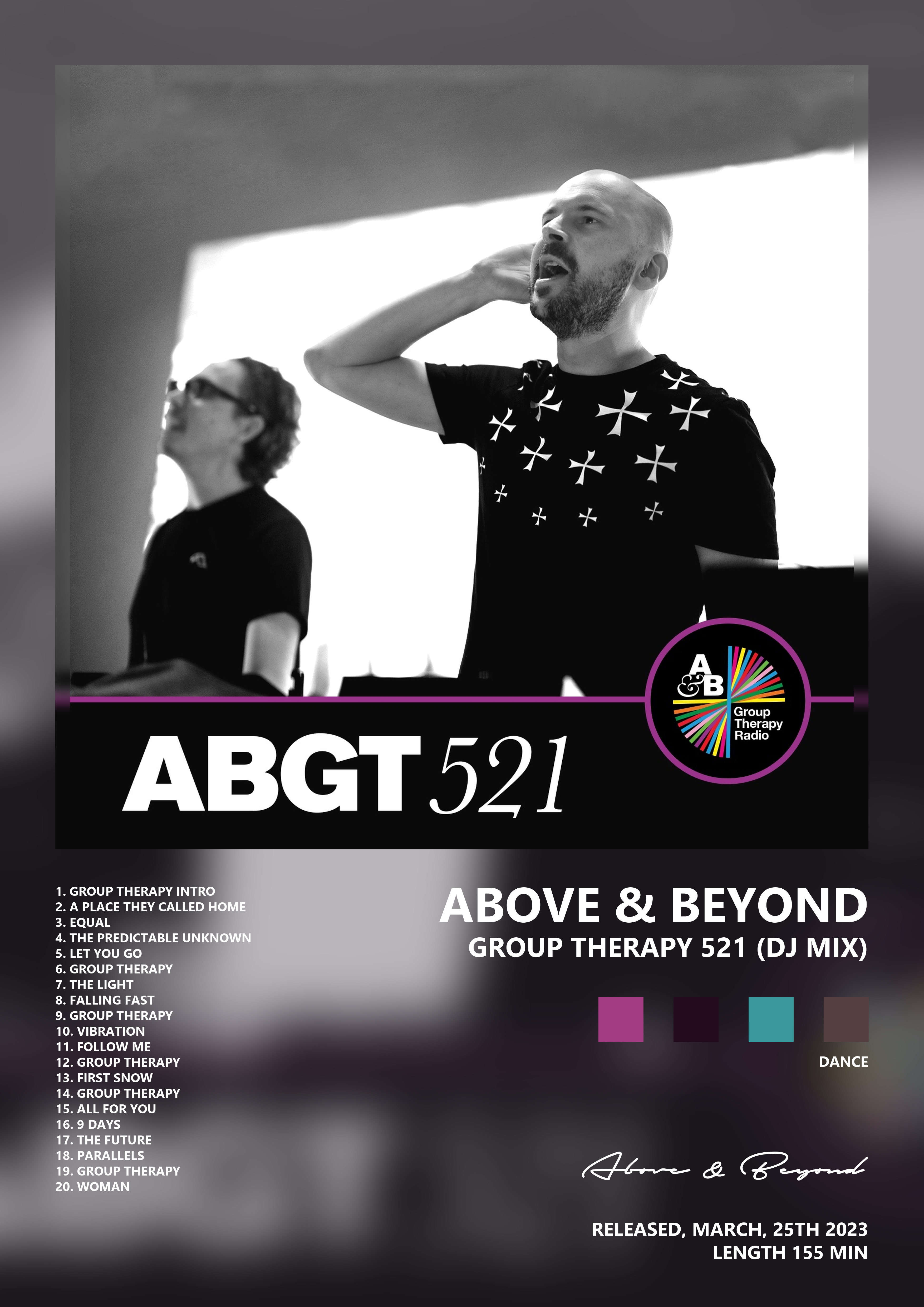 Music poster: Above Beyond - Group Therapy 521 DJ Mix