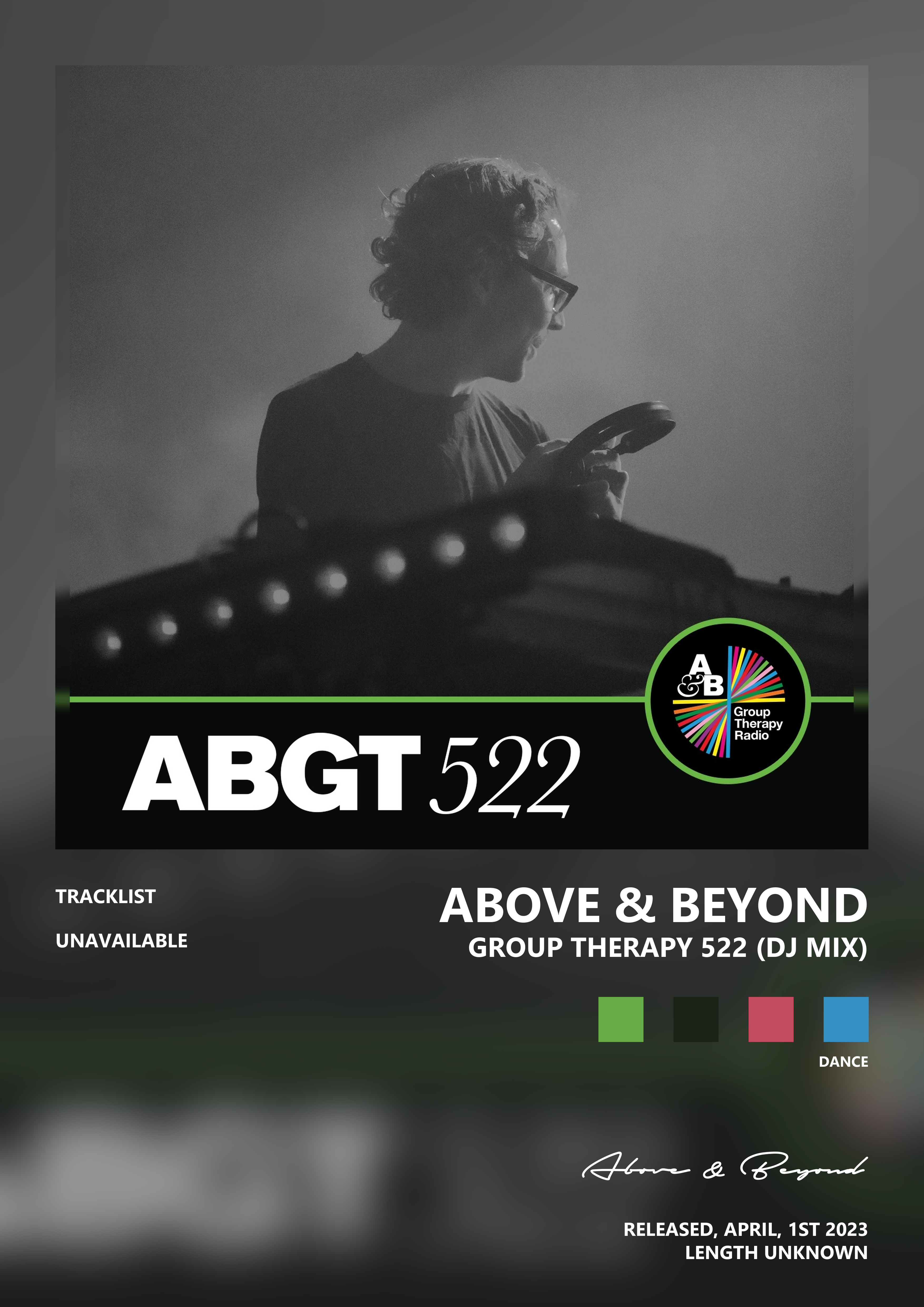 Music poster: Above Beyond - Group Therapy 522 DJ Mix