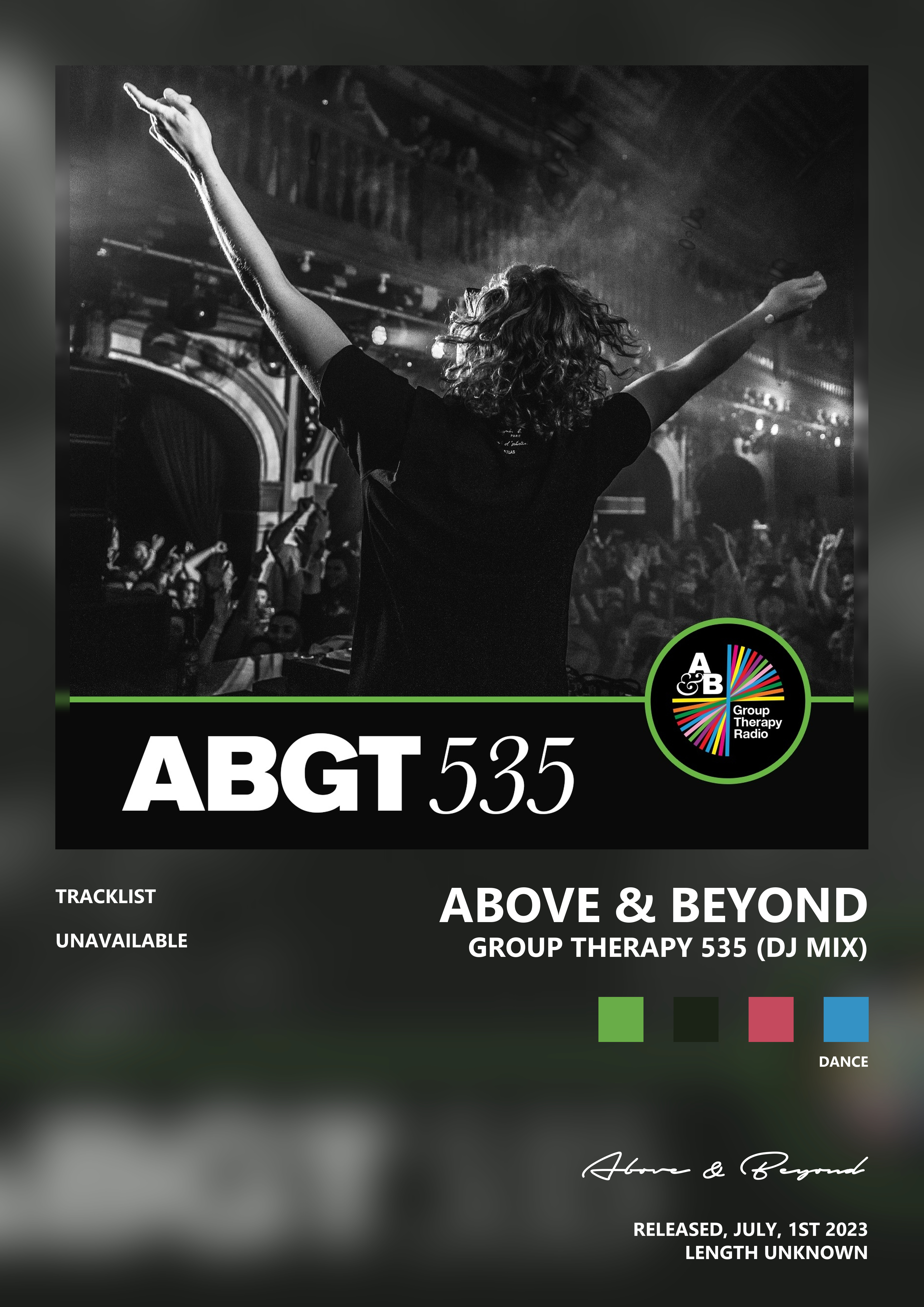 Music poster: Above Beyond - Group Therapy 535 DJ Mix