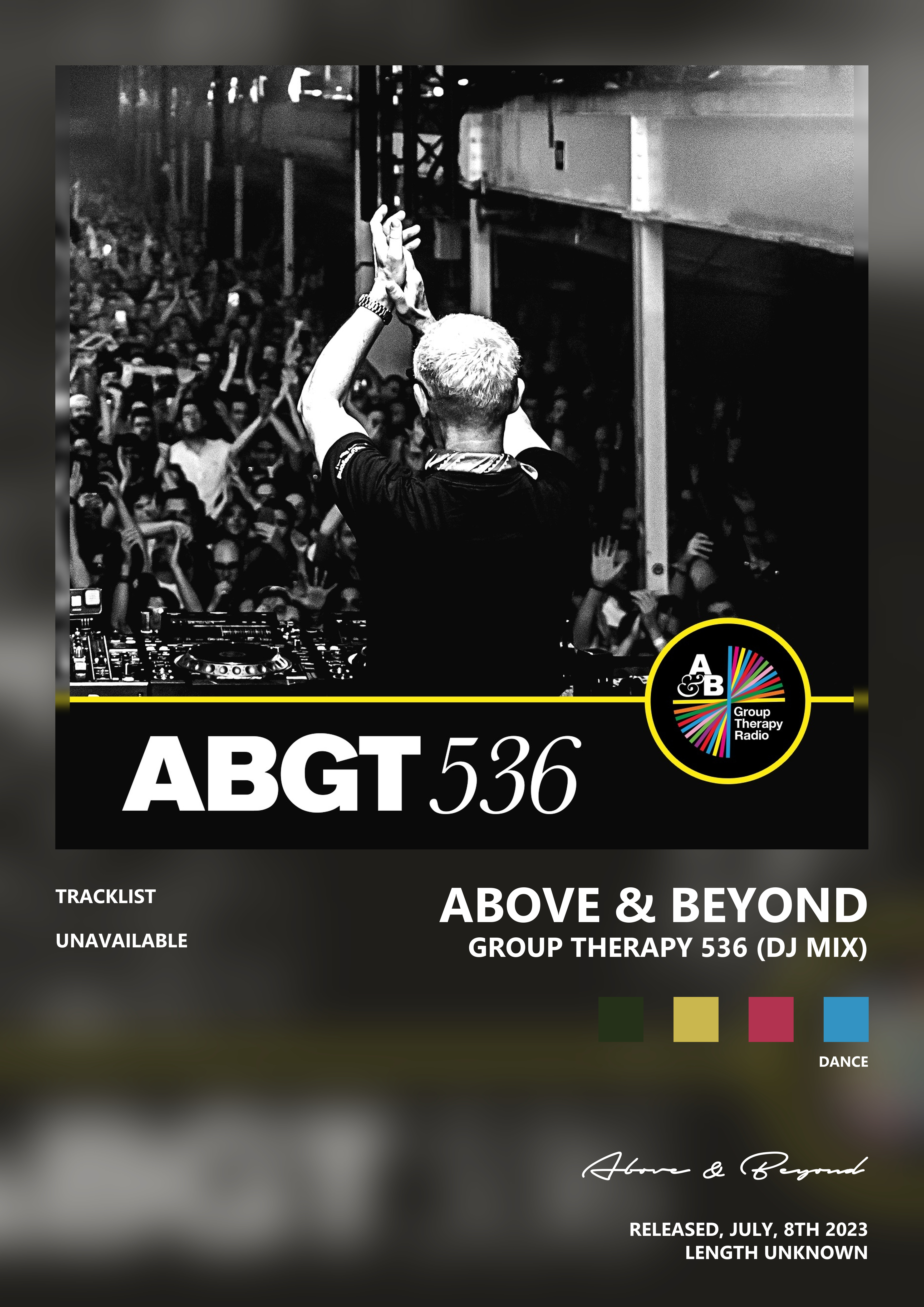 Music poster: Above Beyond - Group Therapy 536 DJ Mix