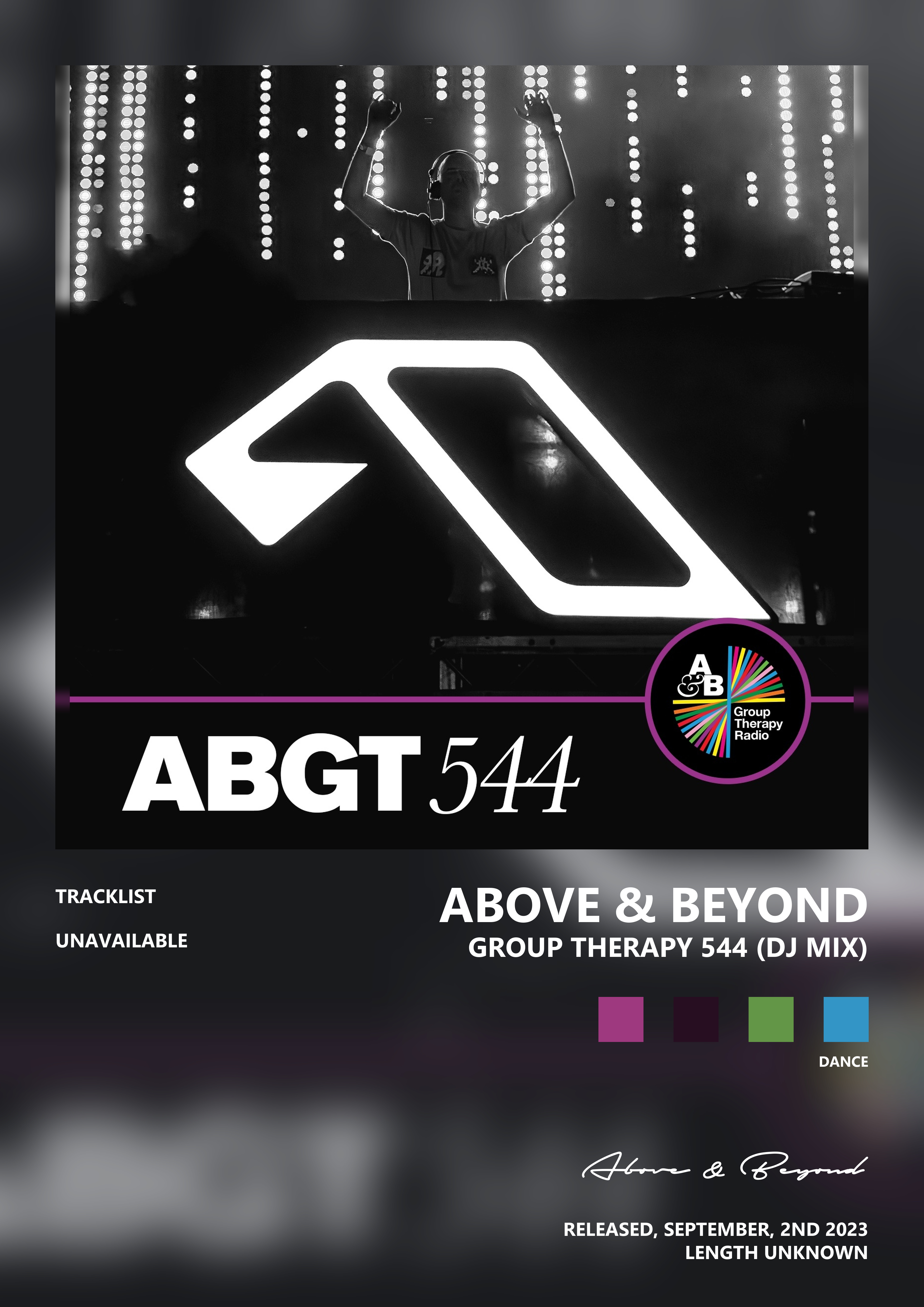 Music poster: Above Beyond - Group Therapy 544 DJ Mix