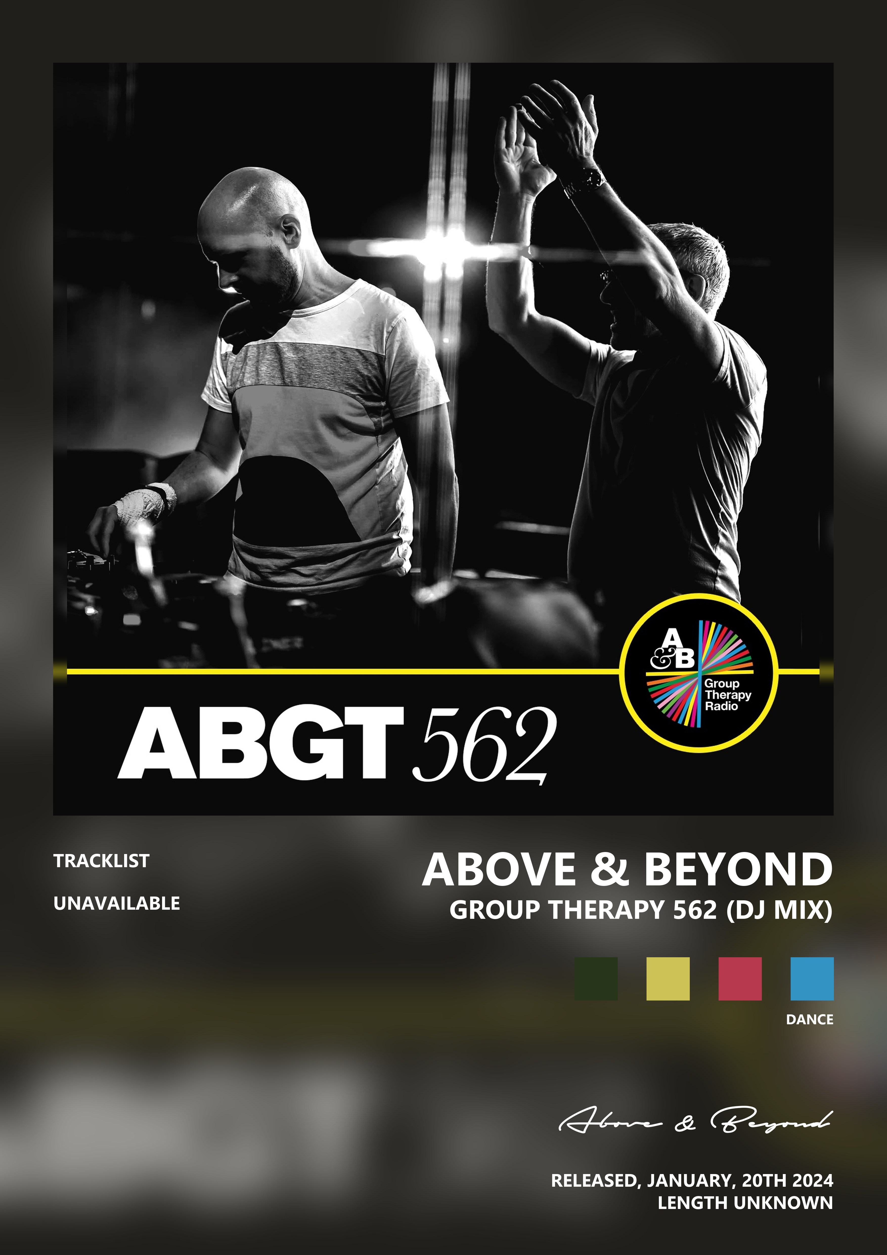Music poster: Above Beyond - Group Therapy 562 DJ Mix