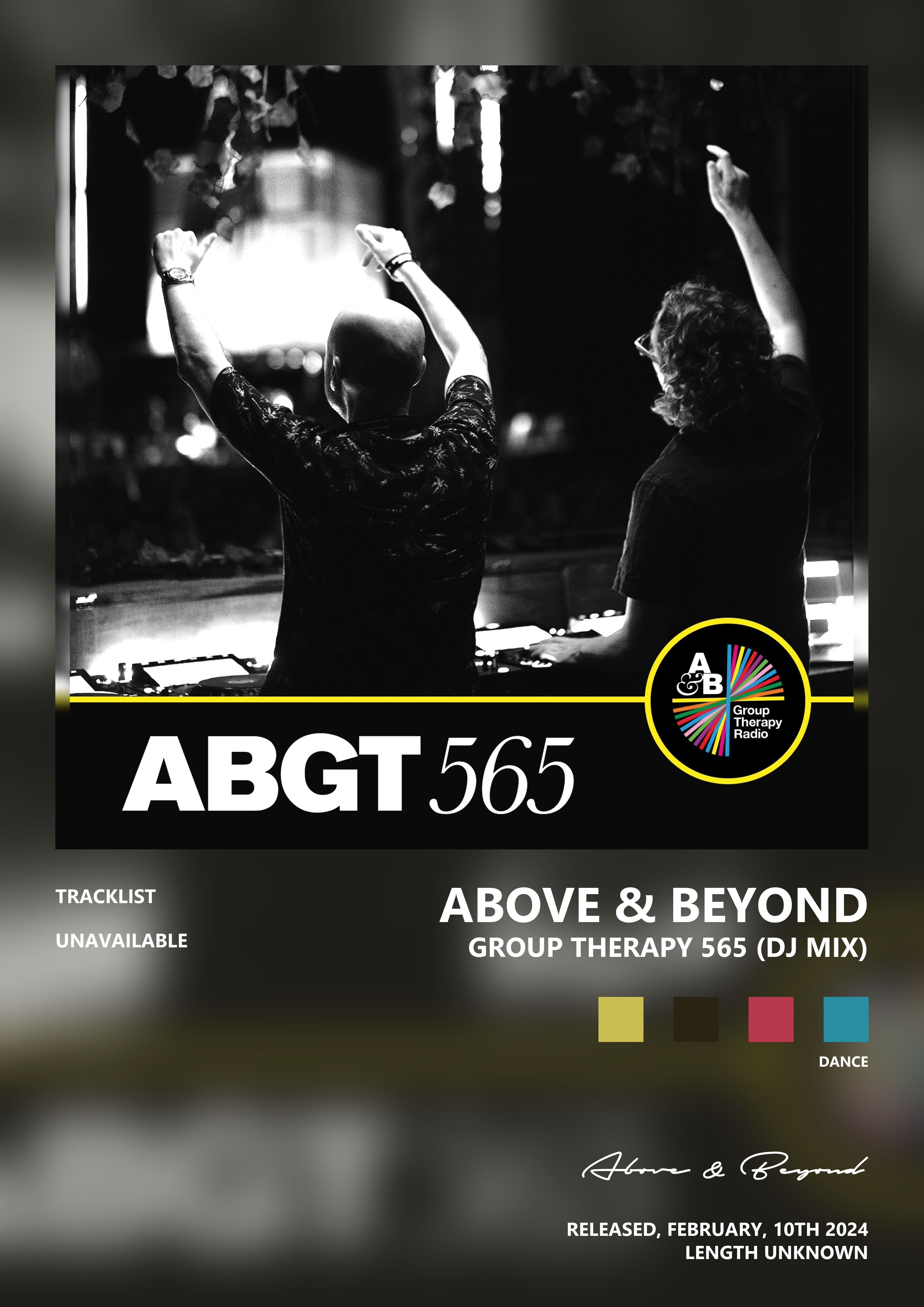 Music poster: Above Beyond - Group Therapy 565 DJ Mix