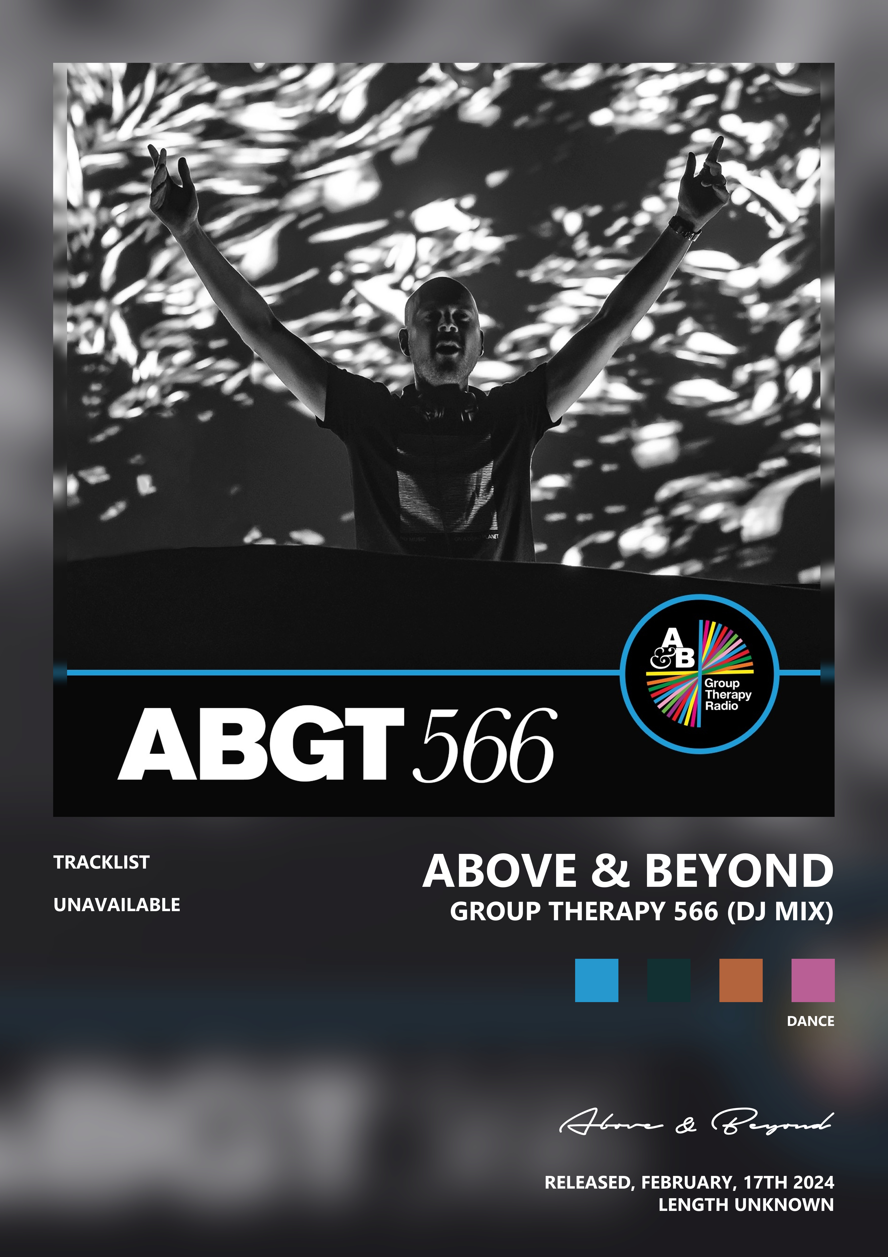 Music poster: Above Beyond - Group Therapy 566 DJ Mix