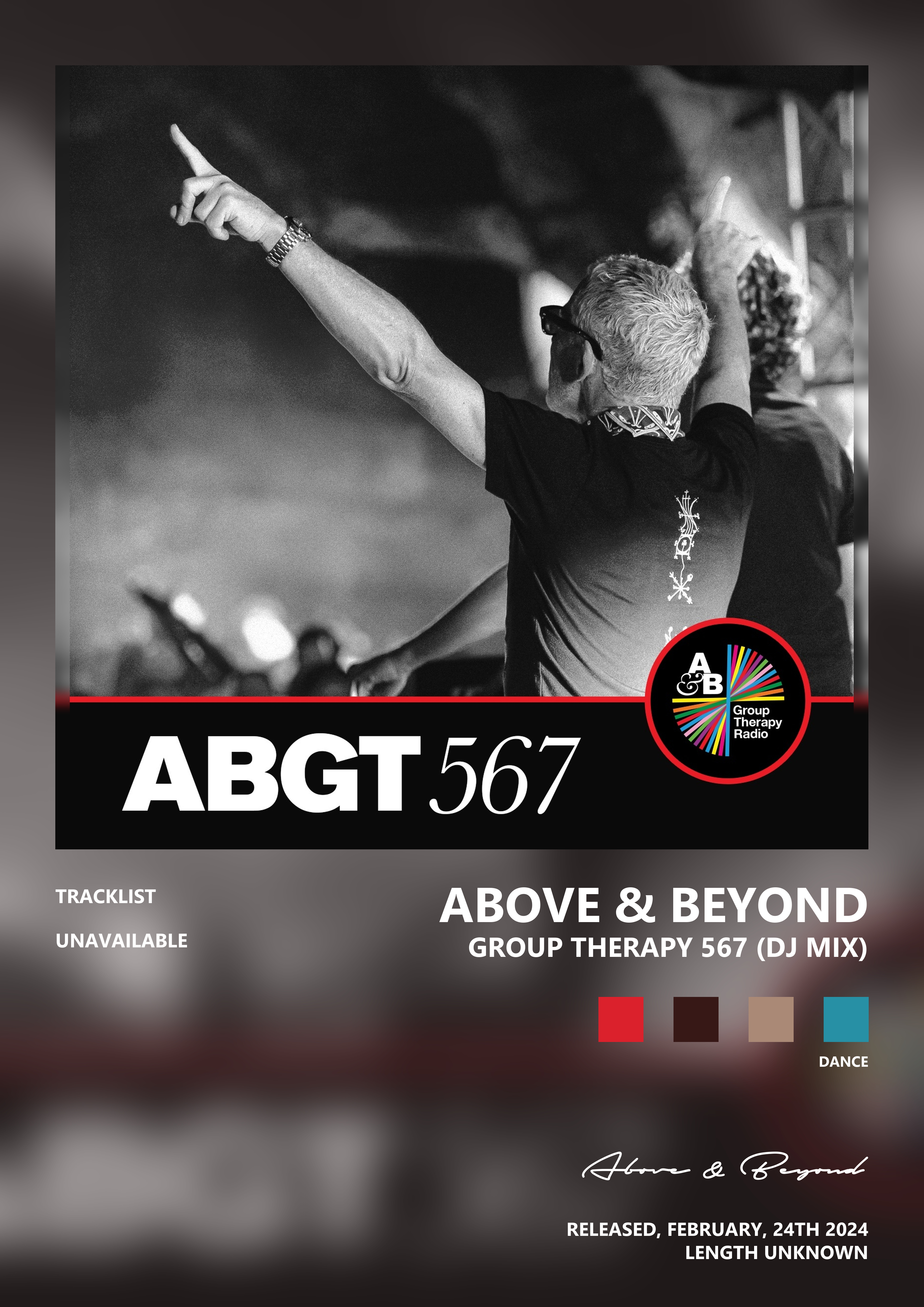 Music poster: Above Beyond - Group Therapy 567 DJ Mix