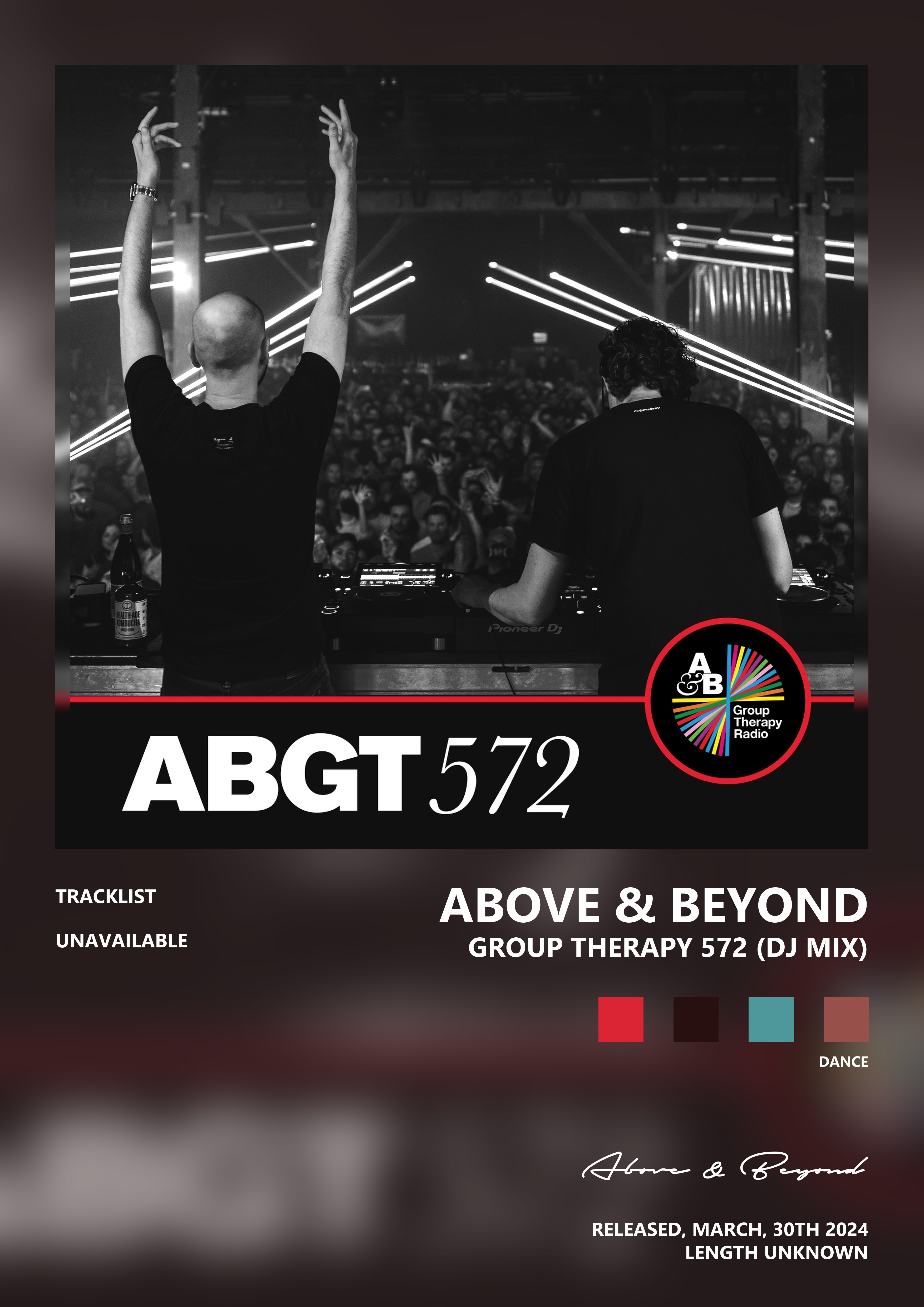 Music poster: Above Beyond - Group Therapy 572 DJ Mix
