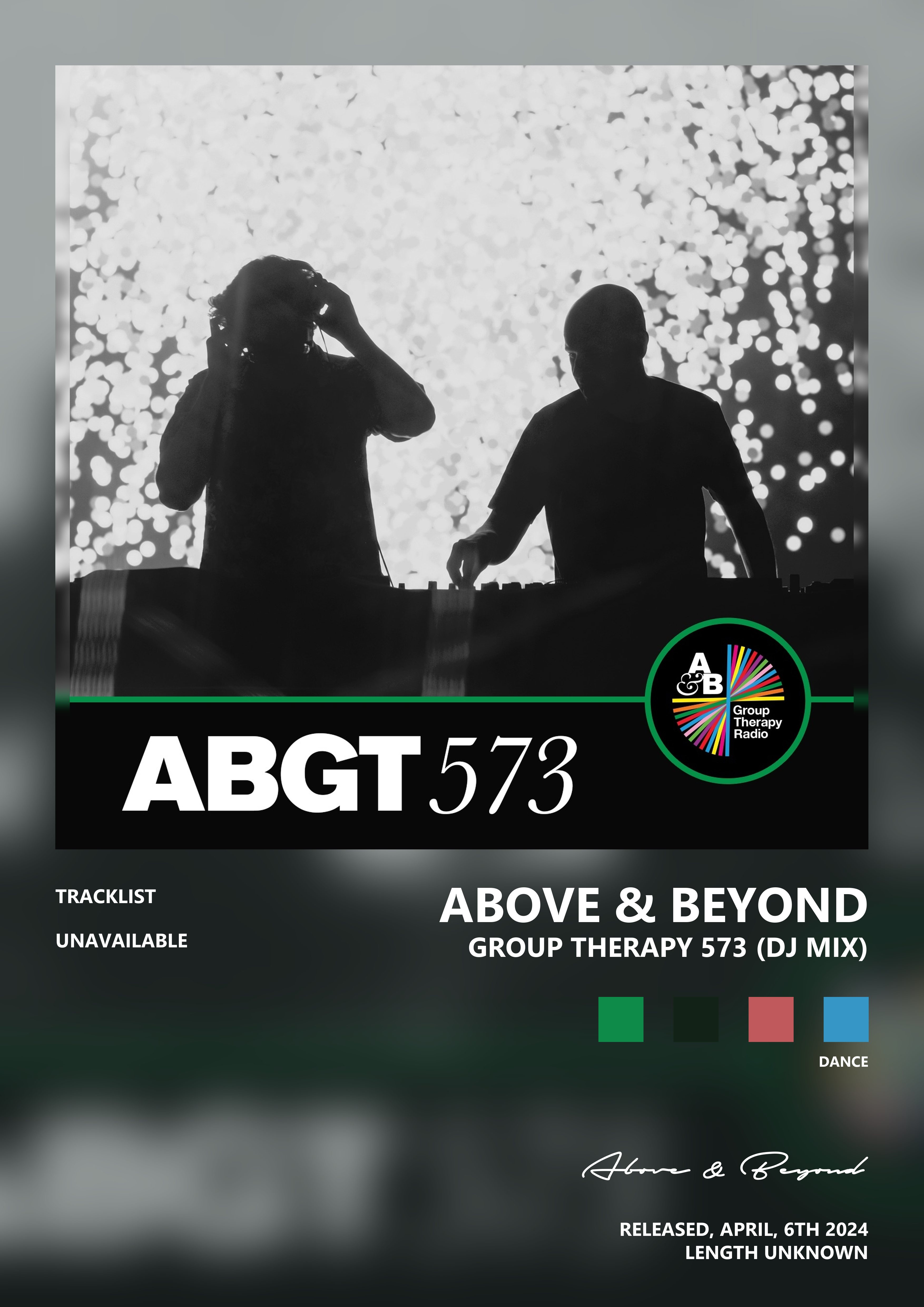 Music poster: Above Beyond - Group Therapy 573 DJ Mix