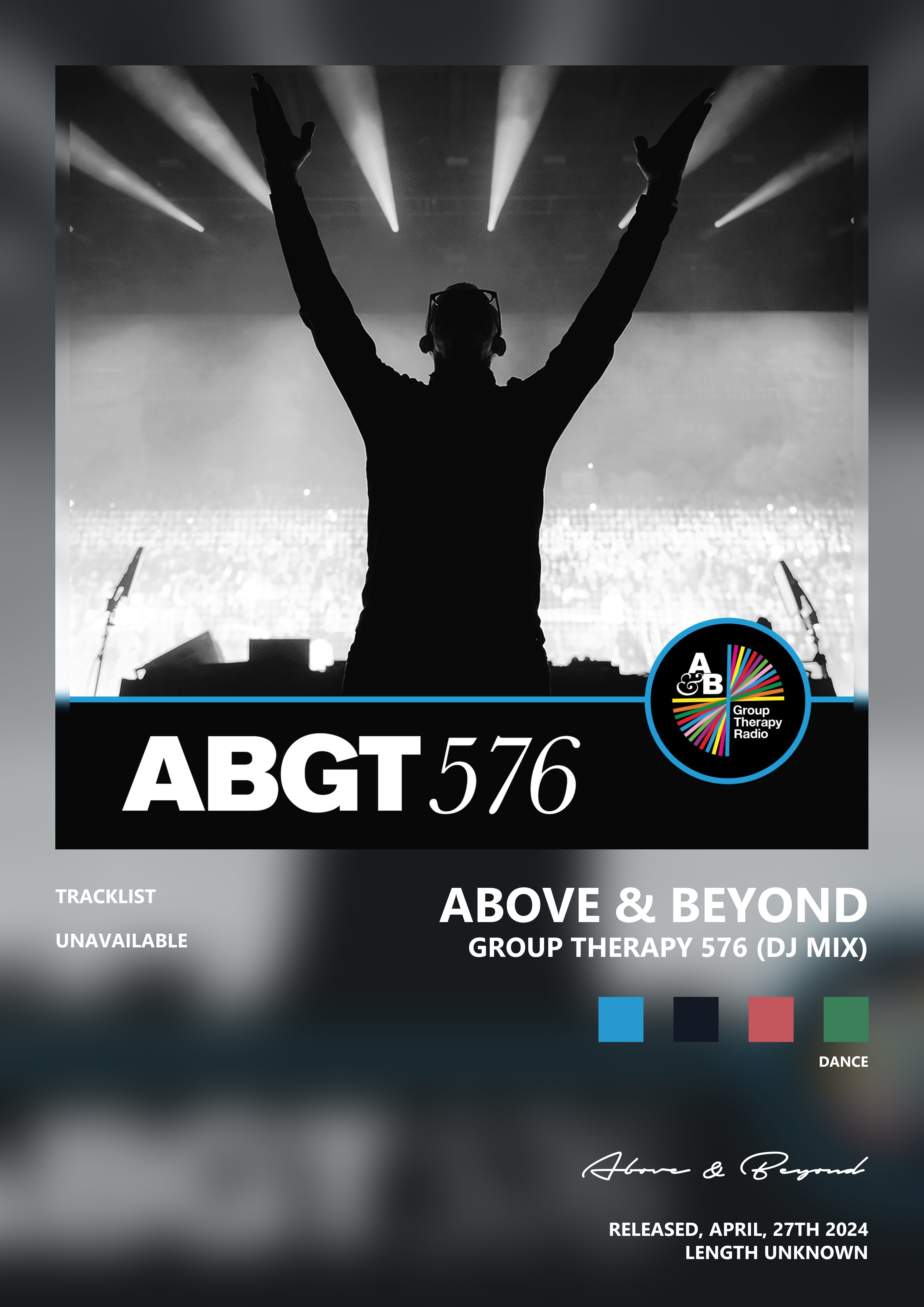 Music poster: Above Beyond - Group Therapy 576 DJ Mix
