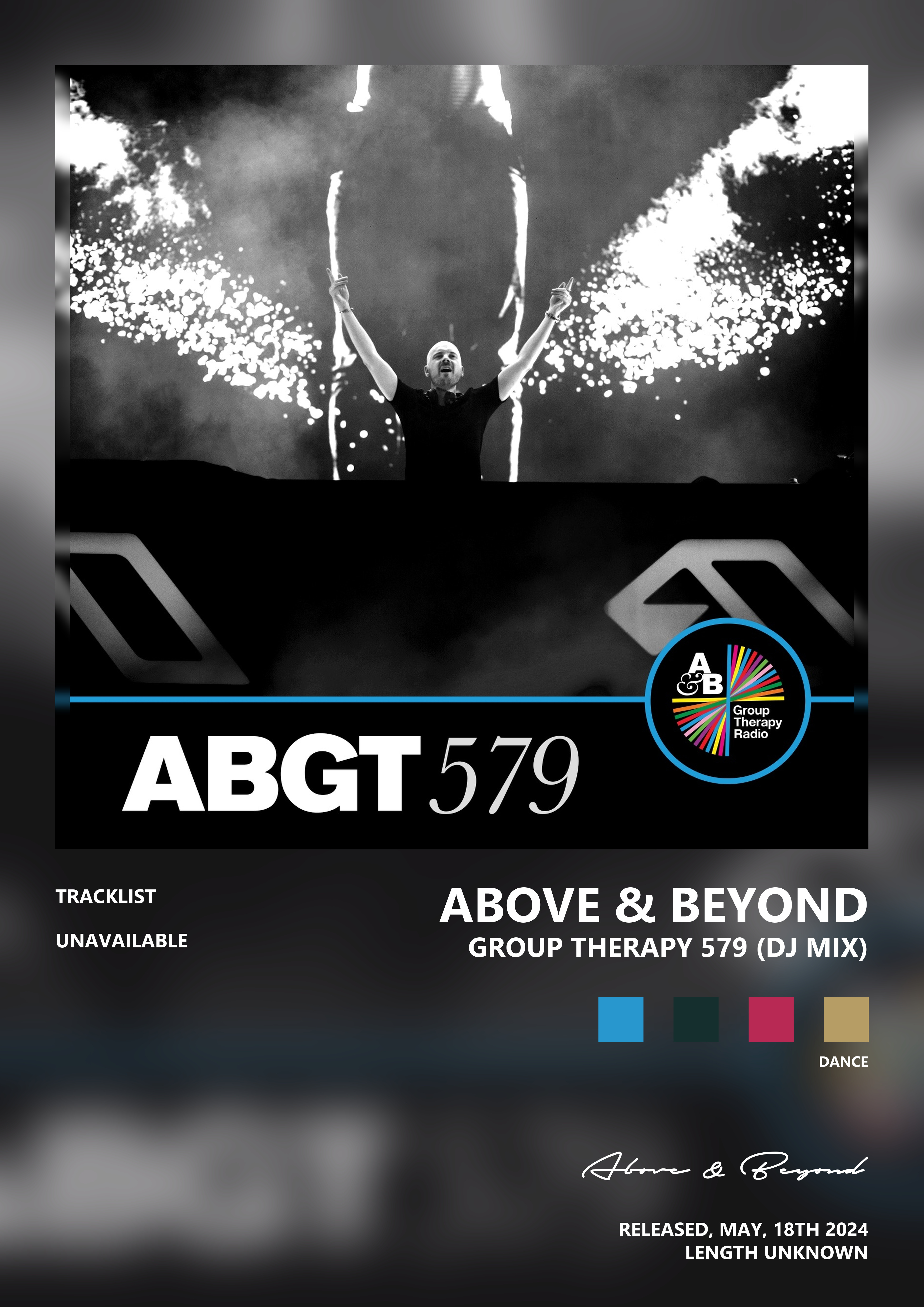 Music poster: Above Beyond - Group Therapy 579 DJ Mix