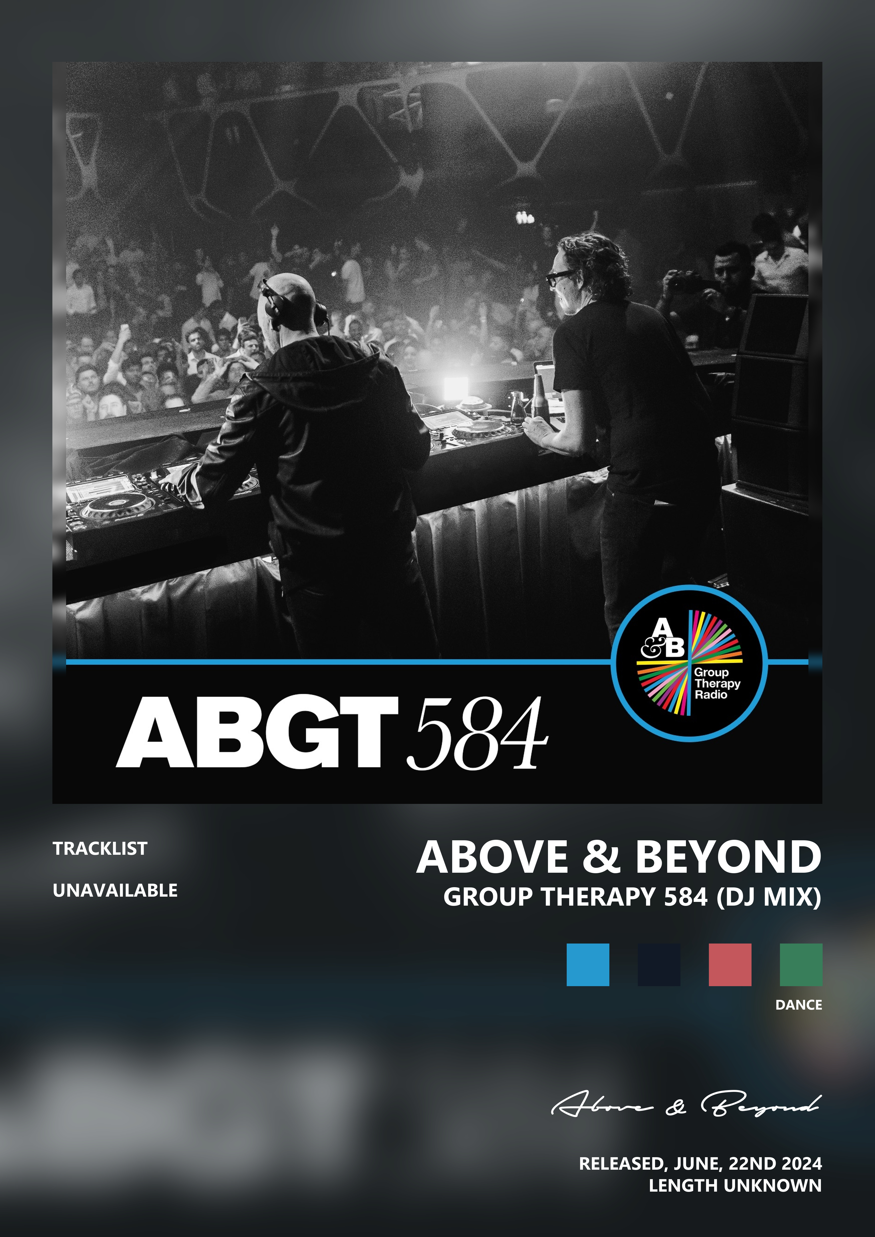 Music poster: Above Beyond - Group Therapy 584 DJ Mix