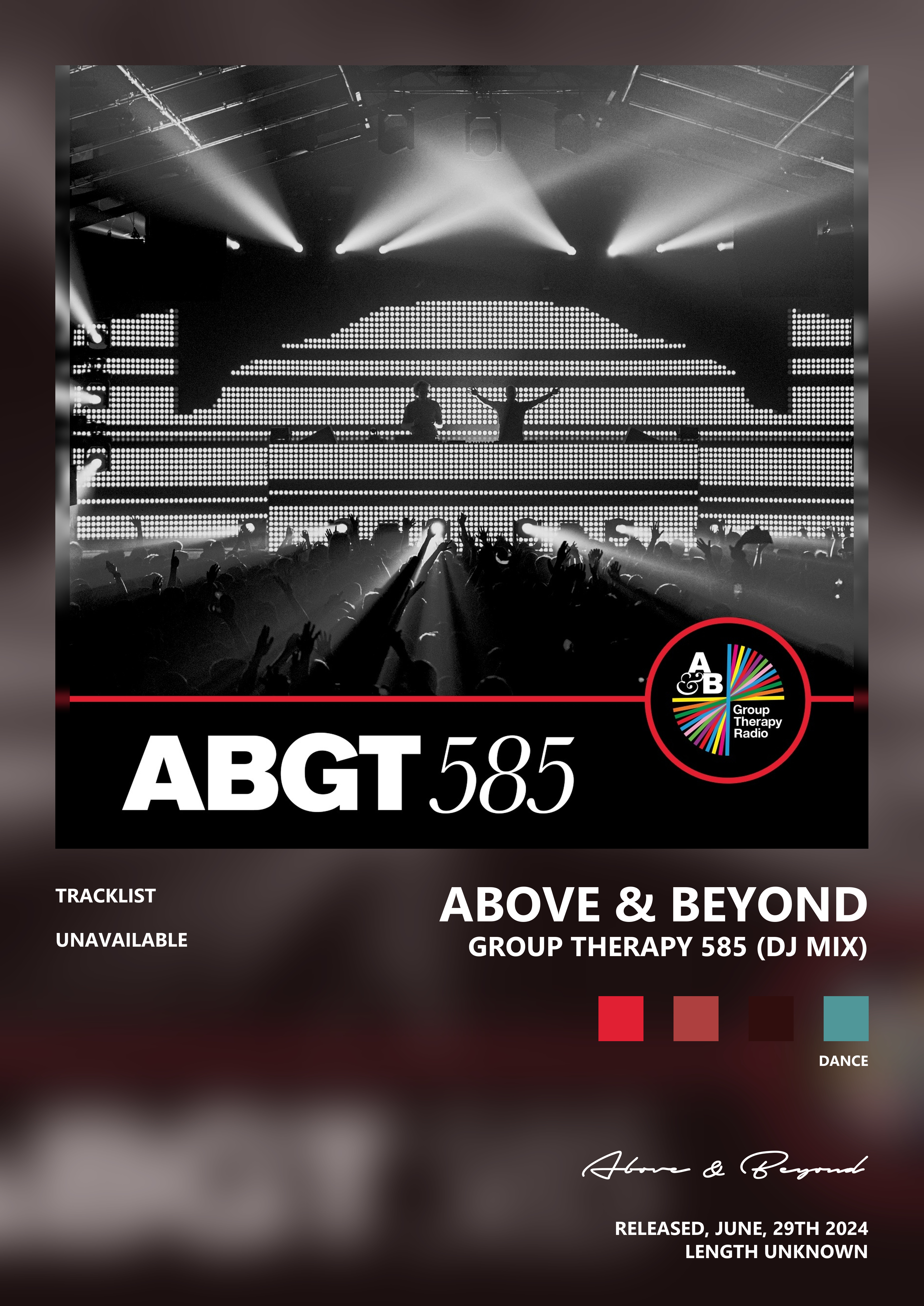Music poster: Above Beyond - Group Therapy 585 DJ Mix