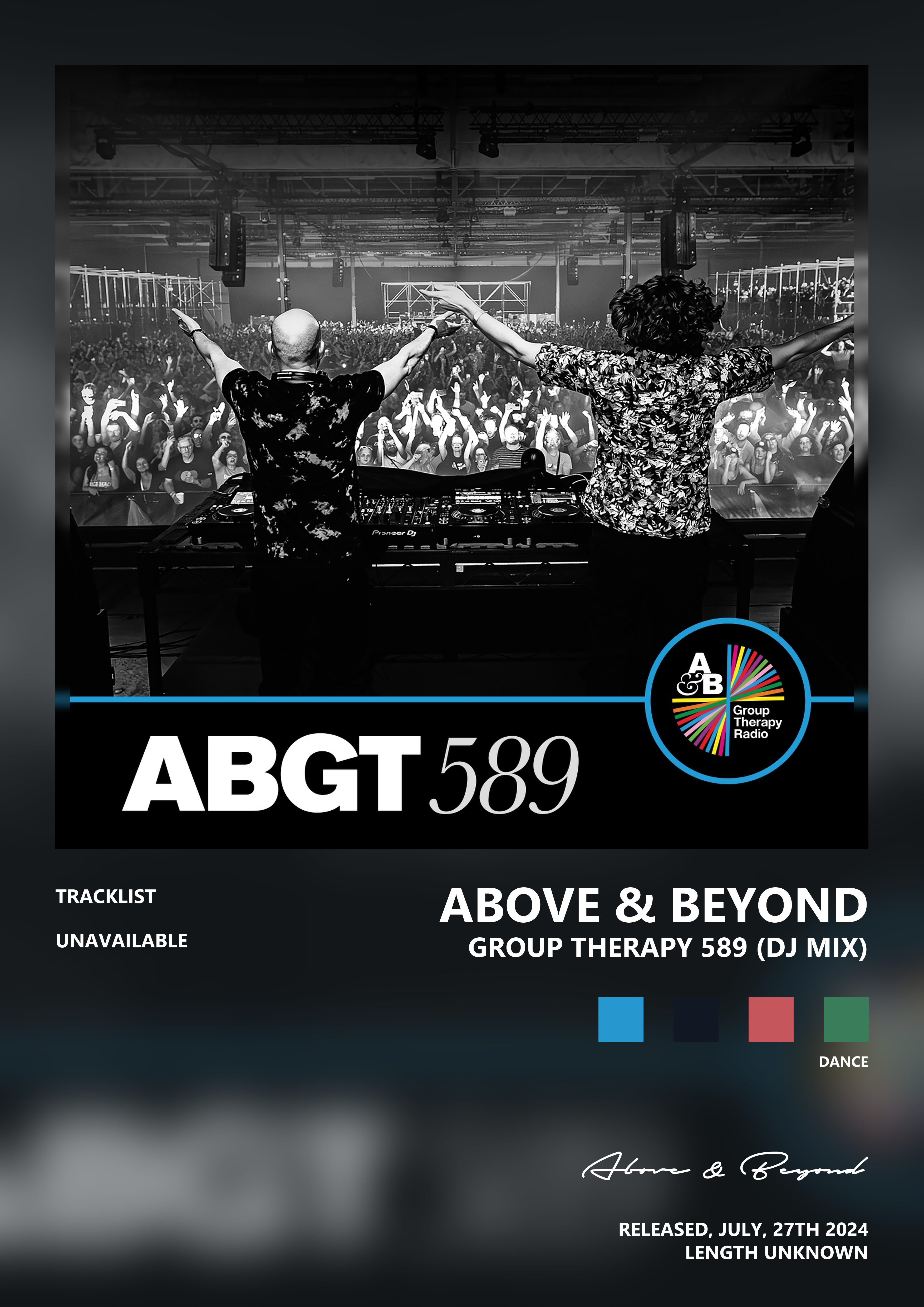 Music poster: Above Beyond - Group Therapy 589 DJ Mix