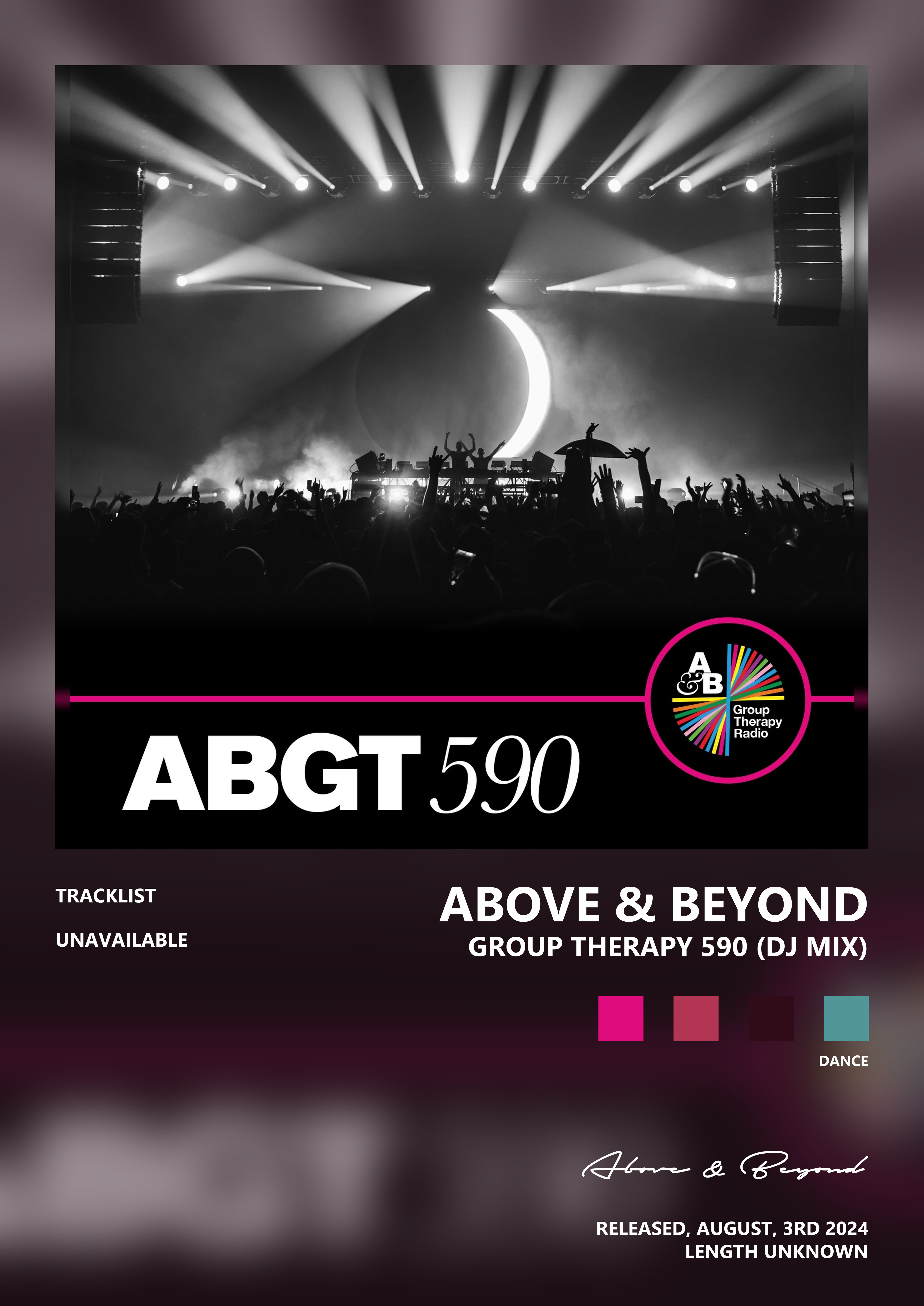 Music poster: Above Beyond - Group Therapy 590 DJ Mix