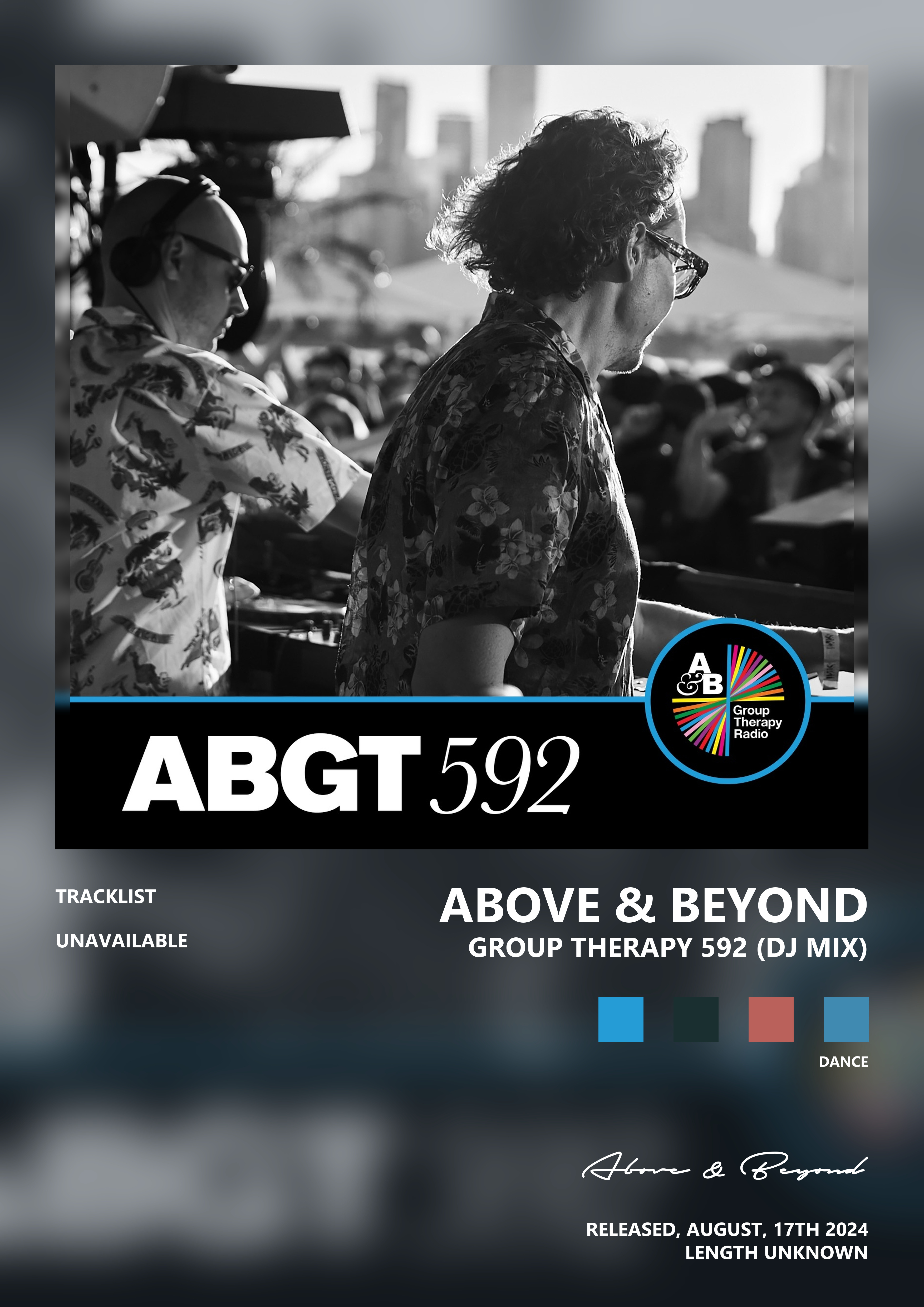 Music poster: Above Beyond - Group Therapy 592 DJ Mix
