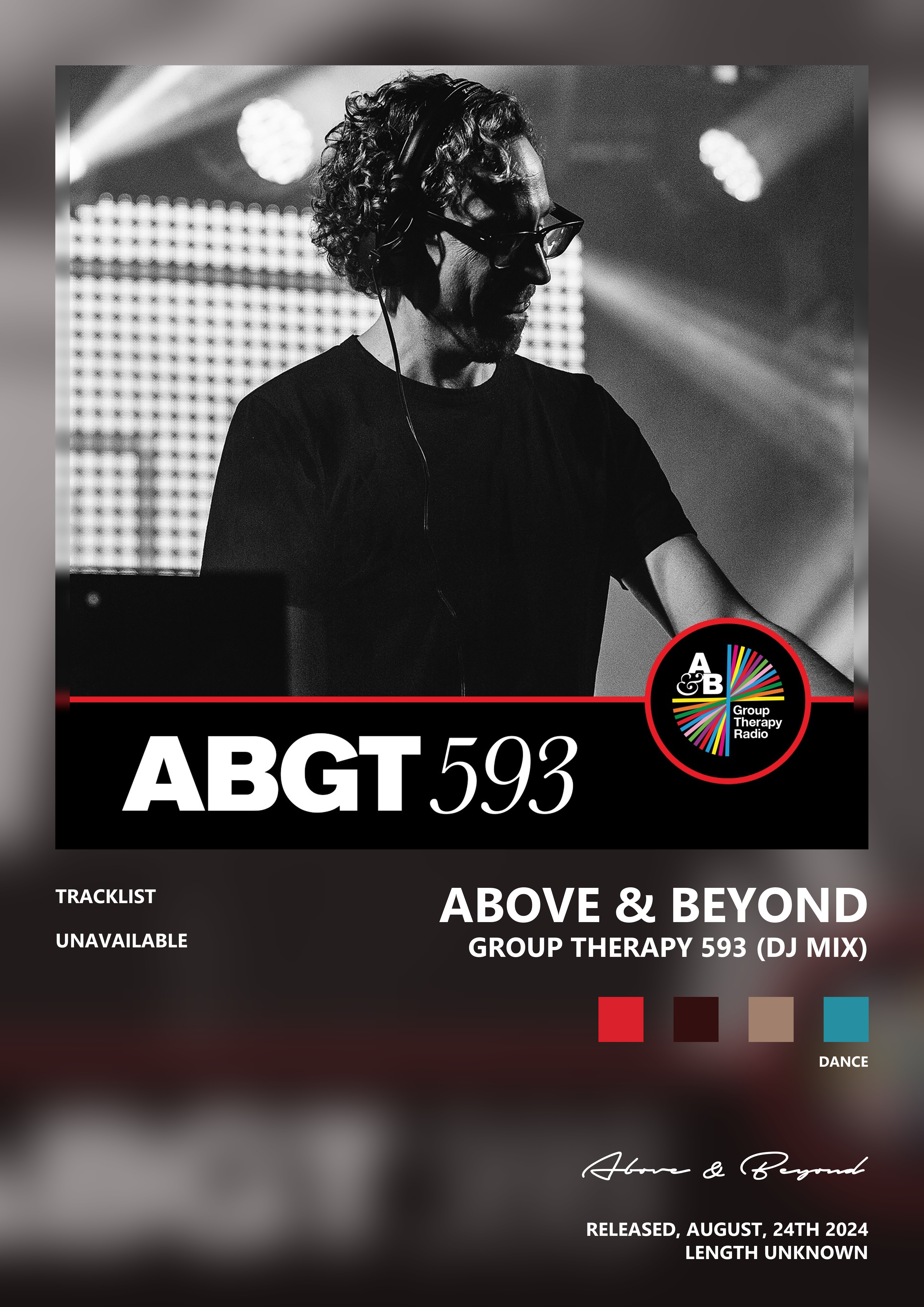 Music poster: Above Beyond - Group Therapy 593 DJ Mix