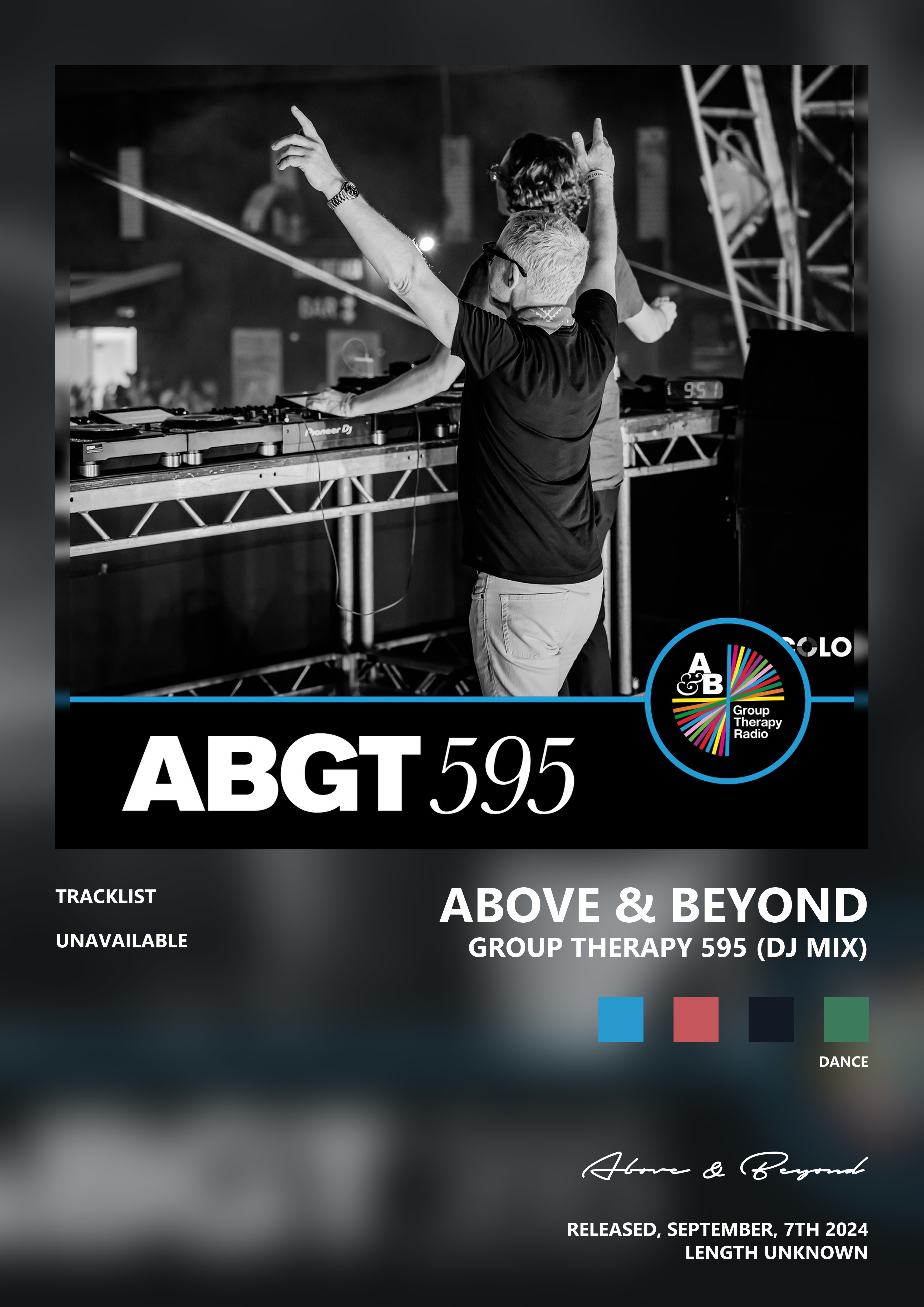 Music poster: Above Beyond - Group Therapy 595 DJ Mix