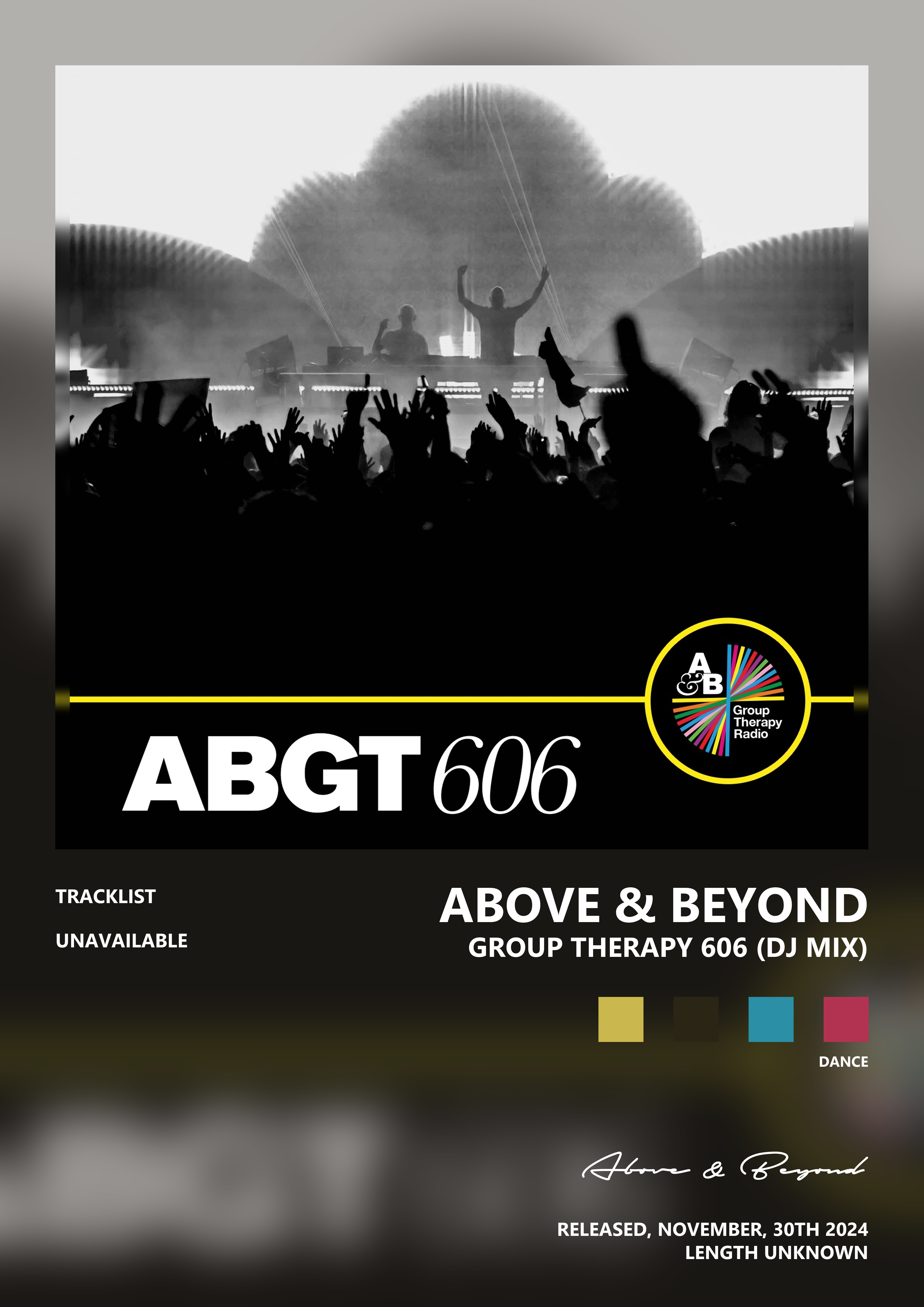 Music poster: Above Beyond - Group Therapy 606 DJ Mix